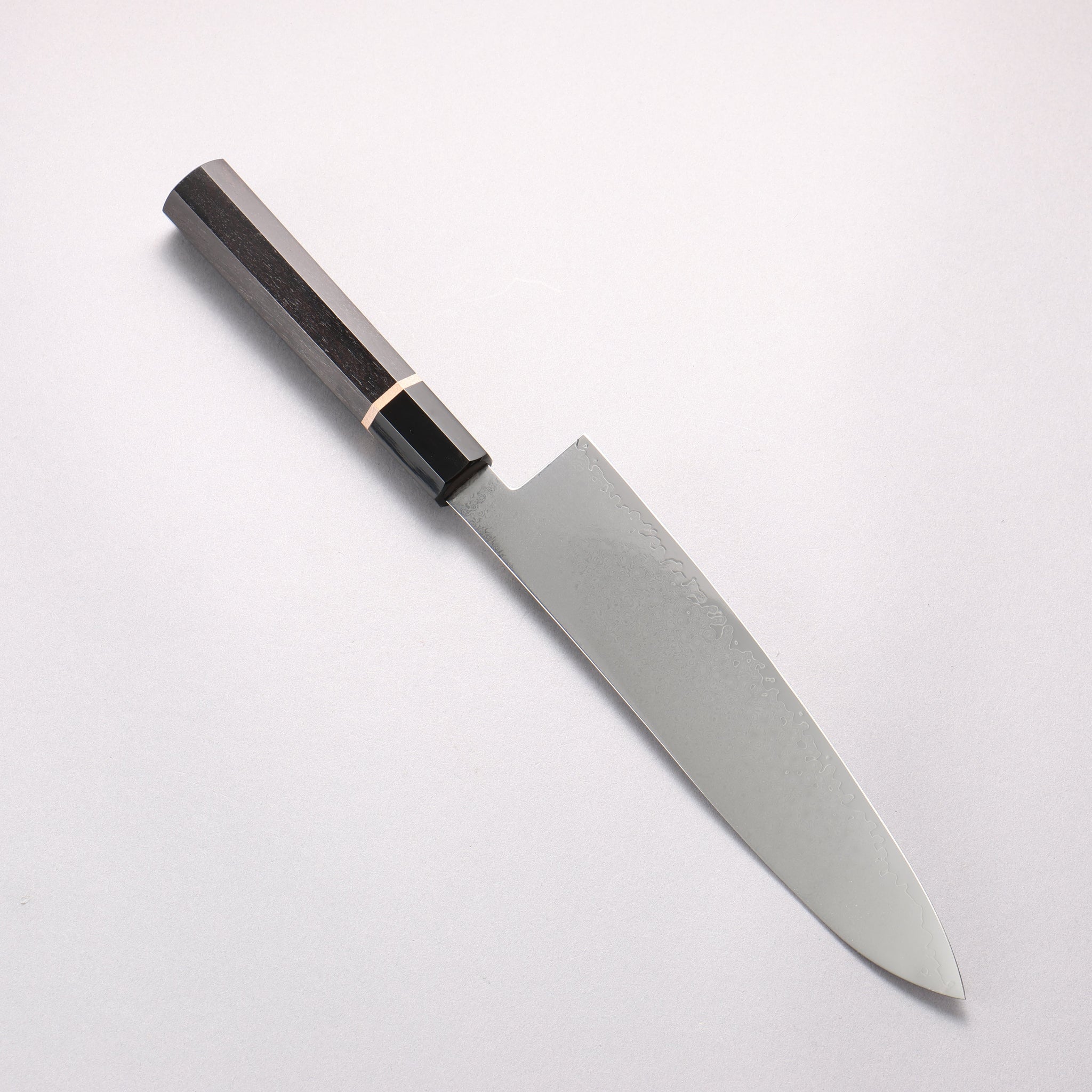 清助 V金10号 33層ダマスカス 牛刀包丁 210mm 黒檀(白輪）柄 - 清助刃物