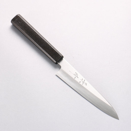 景清 銀三鋼 ペティーナイフ 150mm 黒漆塗り (朴)柄