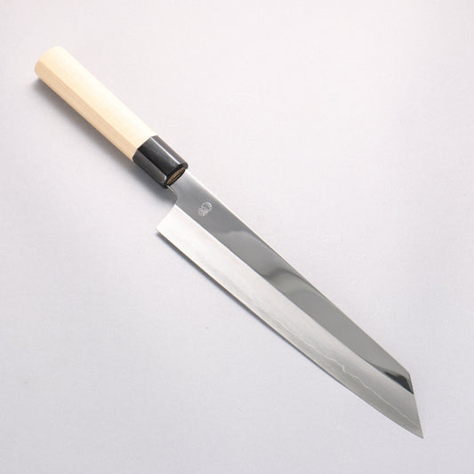 重陽 銀三鋼 鏡面仕上げ 切付牛刀包丁  240mm 朴柄