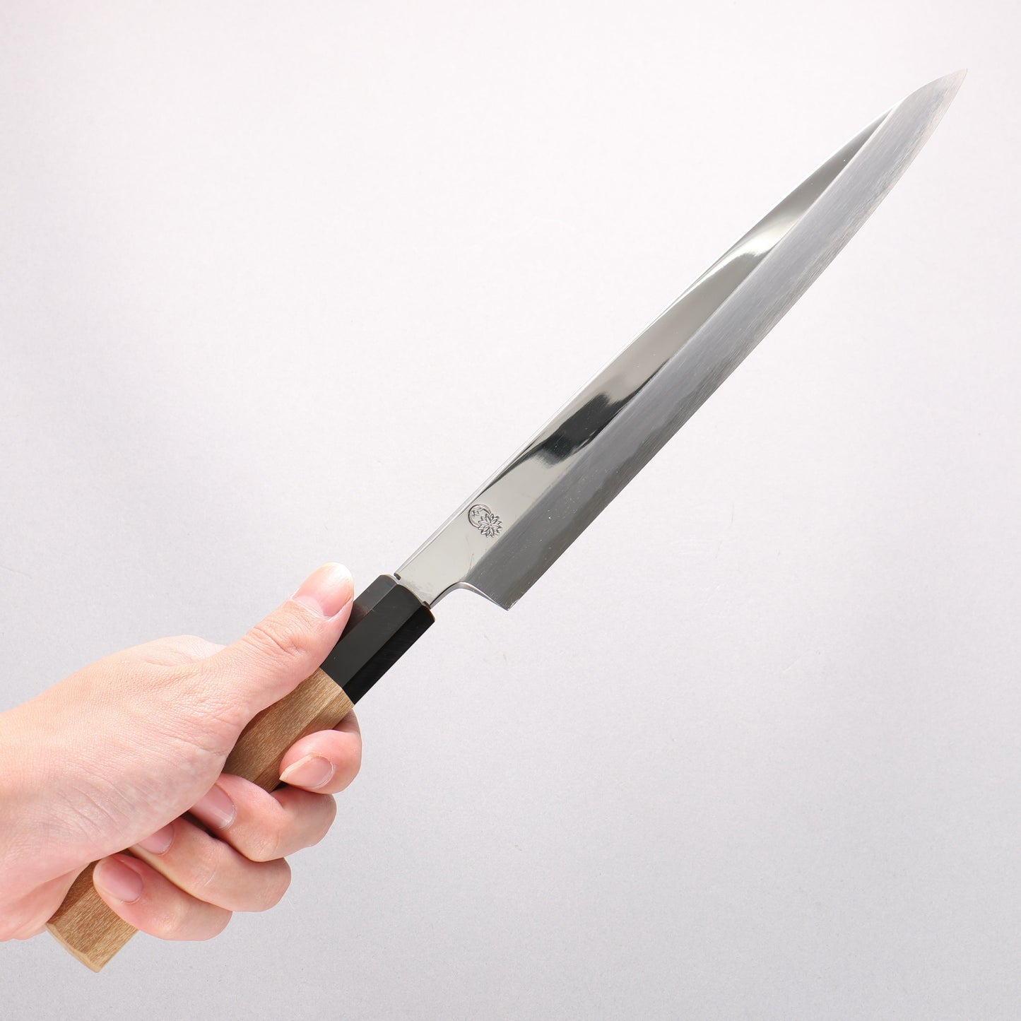 重陽 白鋼 鏡面仕上げ 柳刃包丁 240mm - 清助刃物