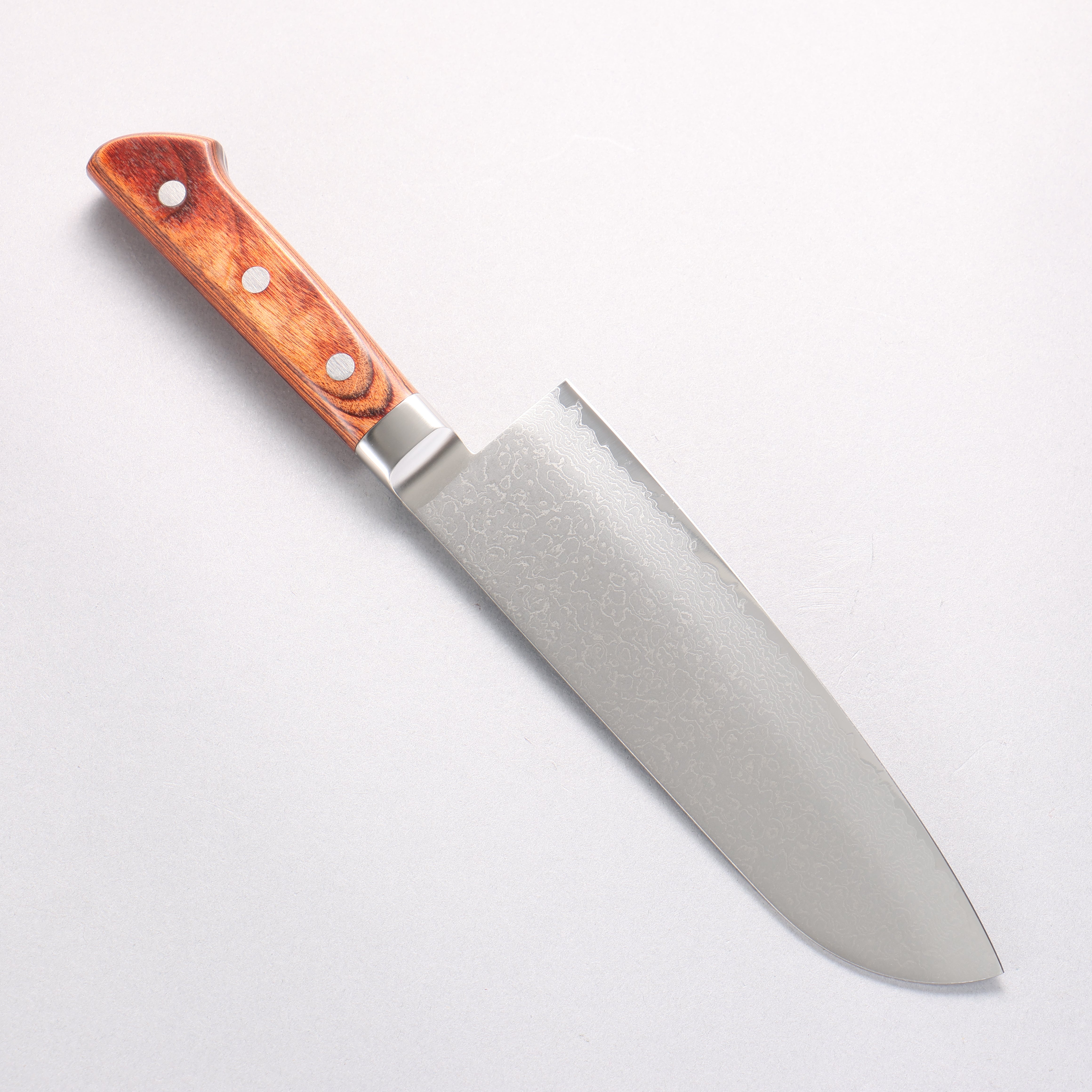 玉鋼 響十 63層 ダマスカス 三徳包丁 175mm KP-1114 – 清助刃物 Japan