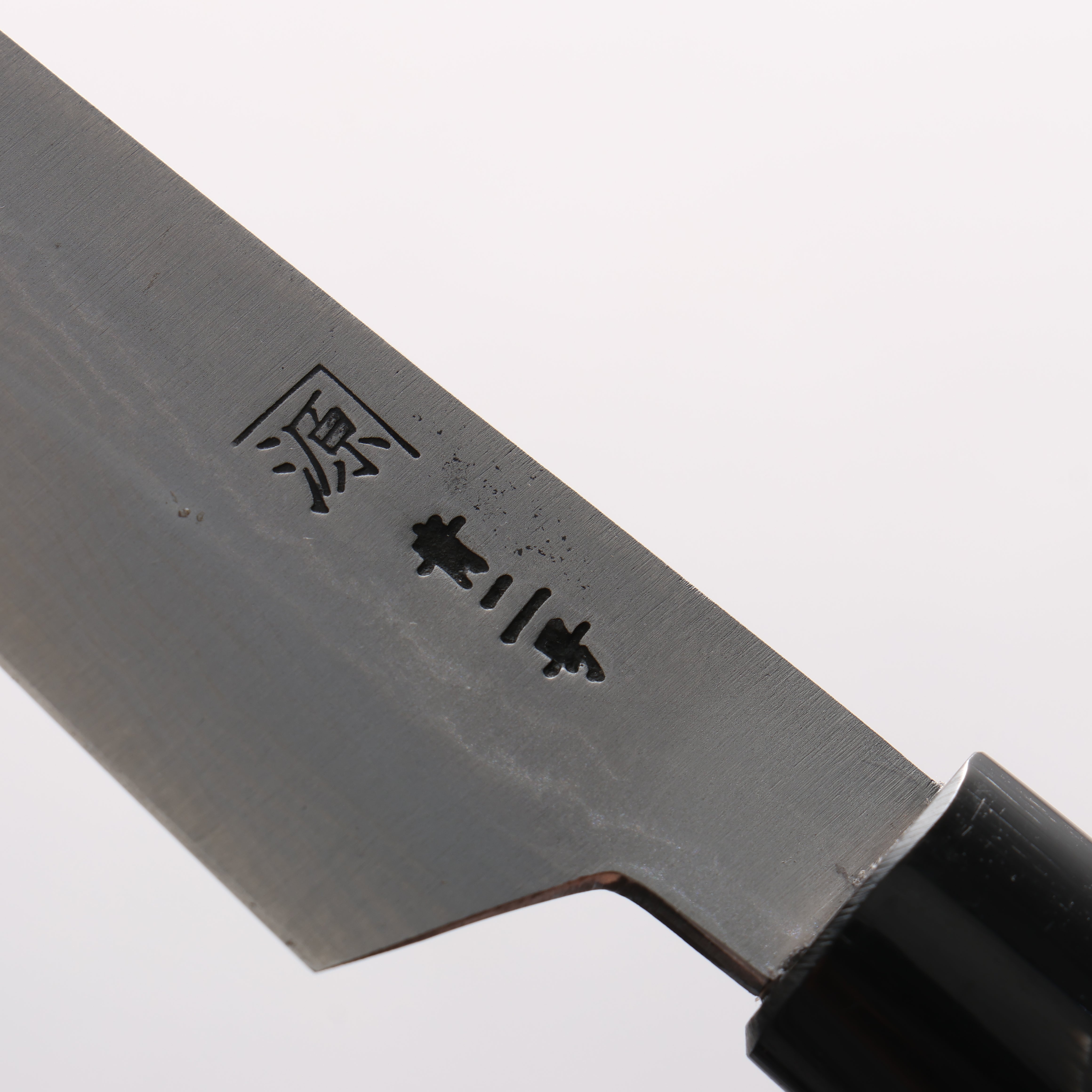 田中 誠貴 青ニ鋼 ダマスカス ペティーナイフ 120mm 朴 (口輪：水牛)柄 