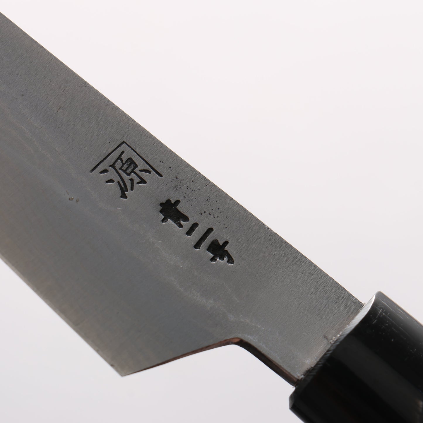 田中 誠貴 青ニ鋼 ダマスカス ペティーナイフ 120mm 朴 (口輪：水牛)柄 - 清助刃物