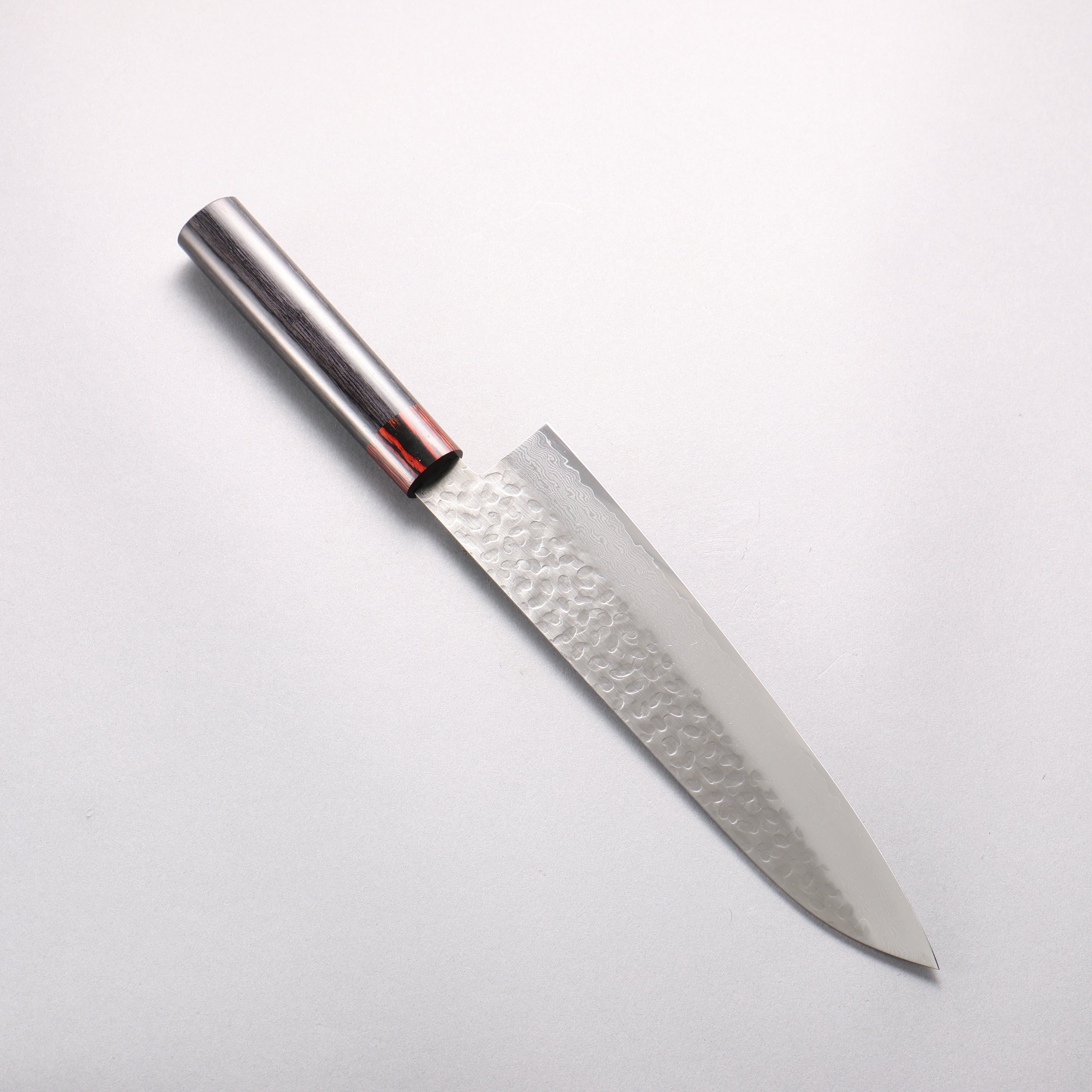 清助 VG10 33層 鎚目 ダマスカス 牛刀包丁 210mm 黒合板柄 