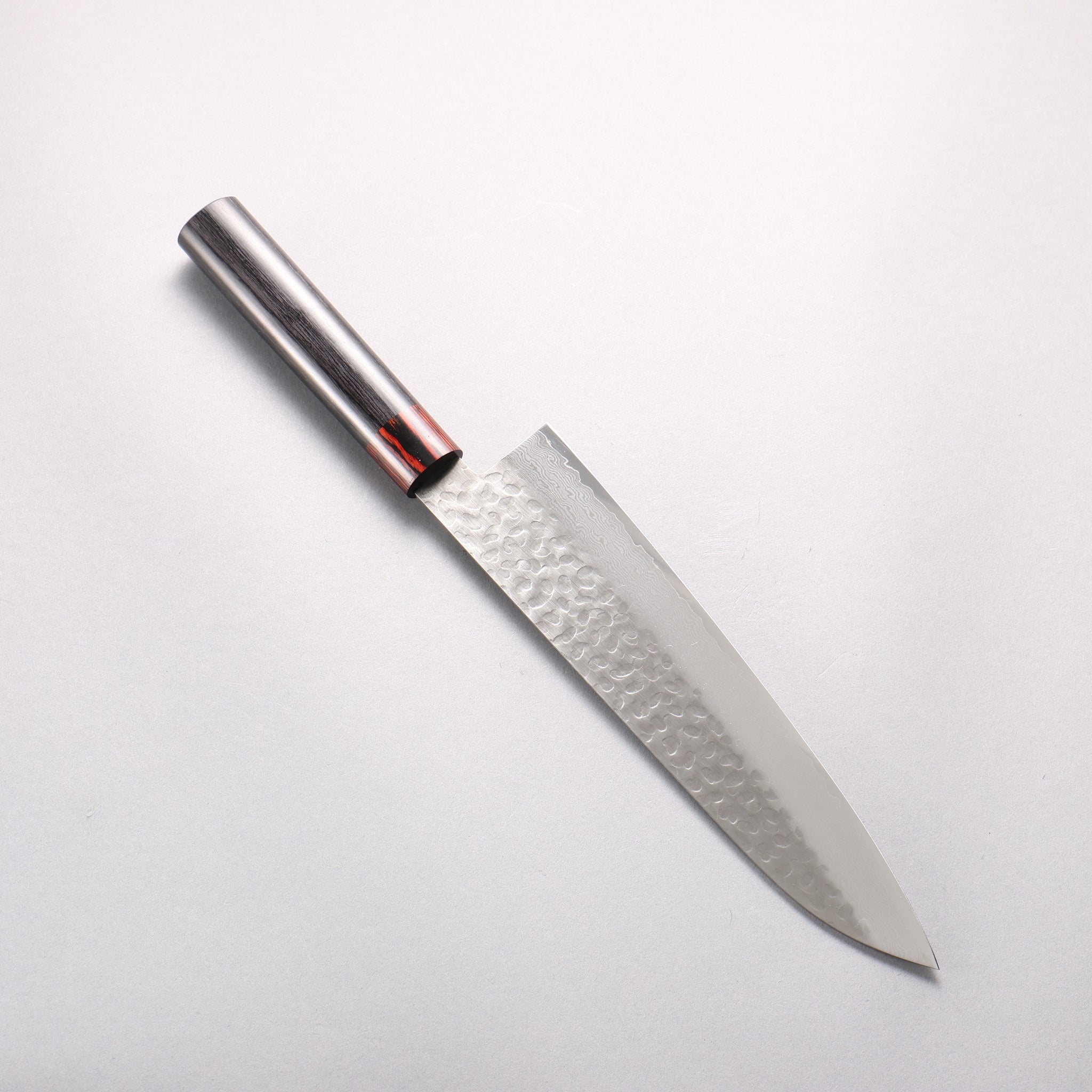 清助 VG10 33層 鎚目 ダマスカス 牛刀包丁 210mm 黒合板柄 