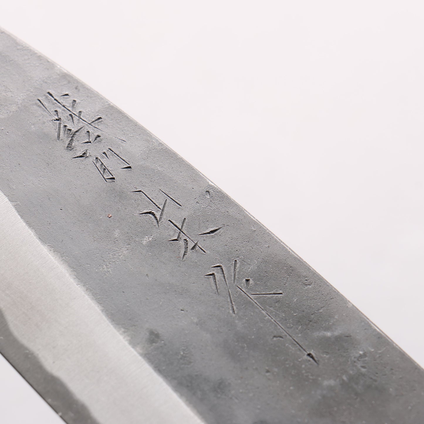 山本 直 白ニ鋼 黒打 両出刃 165mm 紫檀 (口輪：黒合板)柄 - 清助刃物