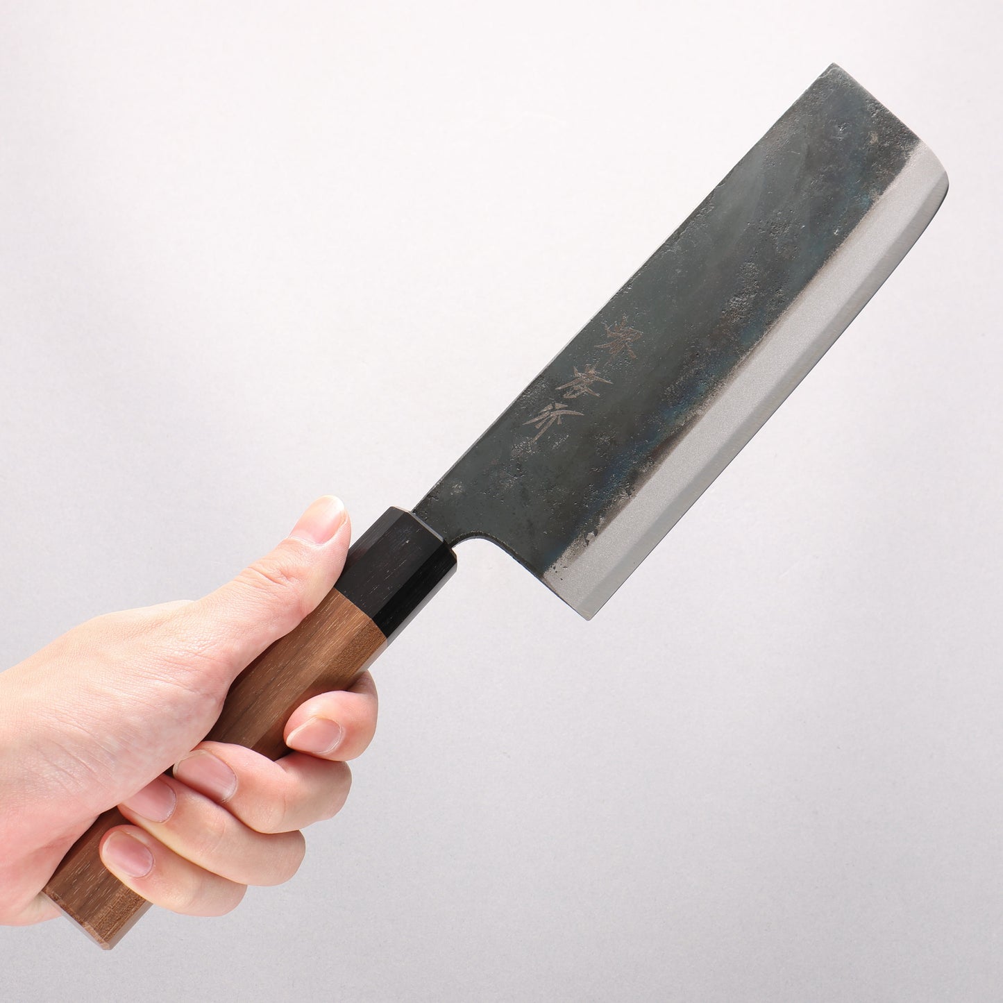 堺 孝行 青ニ鋼 黒打 菜切包丁 170mm - 清助刃物