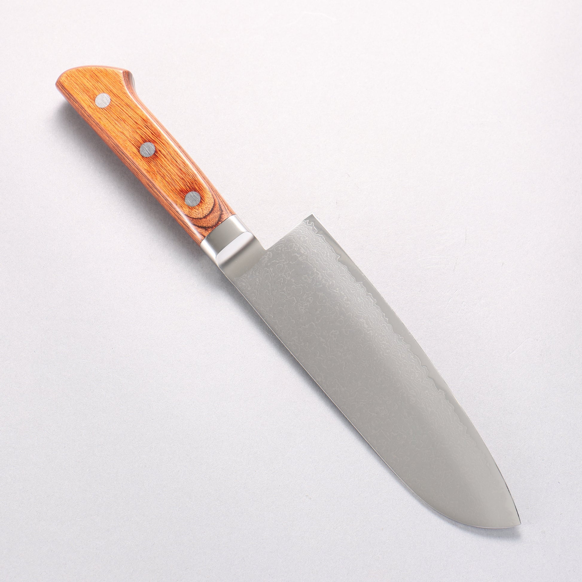 玉鋼 響十 63層 ダマスカス 三徳包丁 160mm KP-1115 - 清助刃物