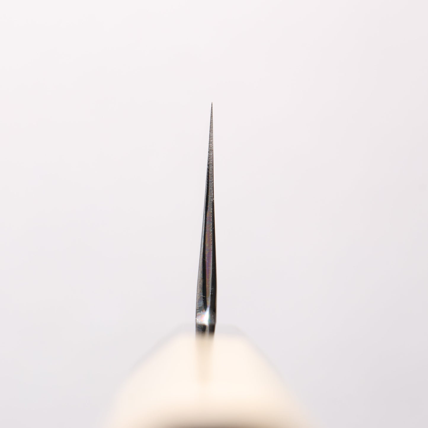 重陽 白鋼 鏡面仕上げ 三徳包丁 180mm 朴柄 - 清助刃物