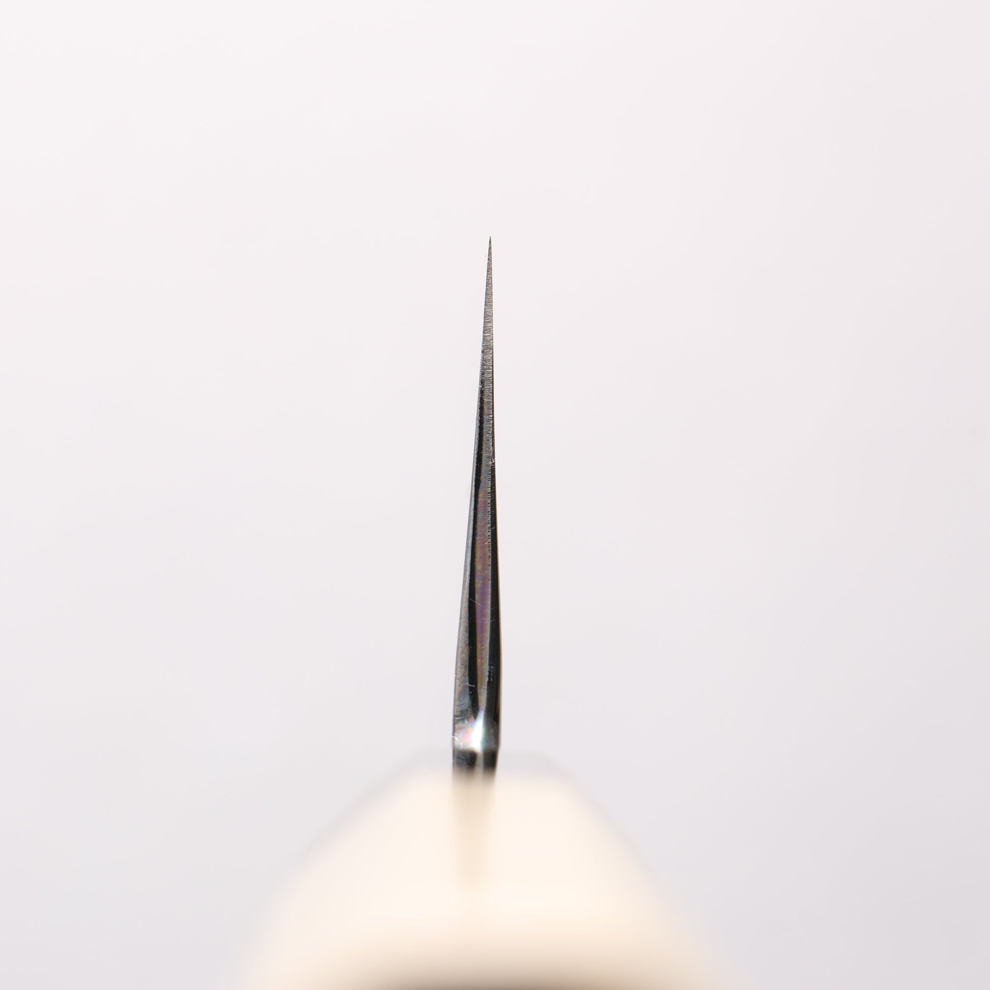 重陽 白鋼 鏡面仕上げ 三徳包丁 180mm 朴柄 - 清助刃物