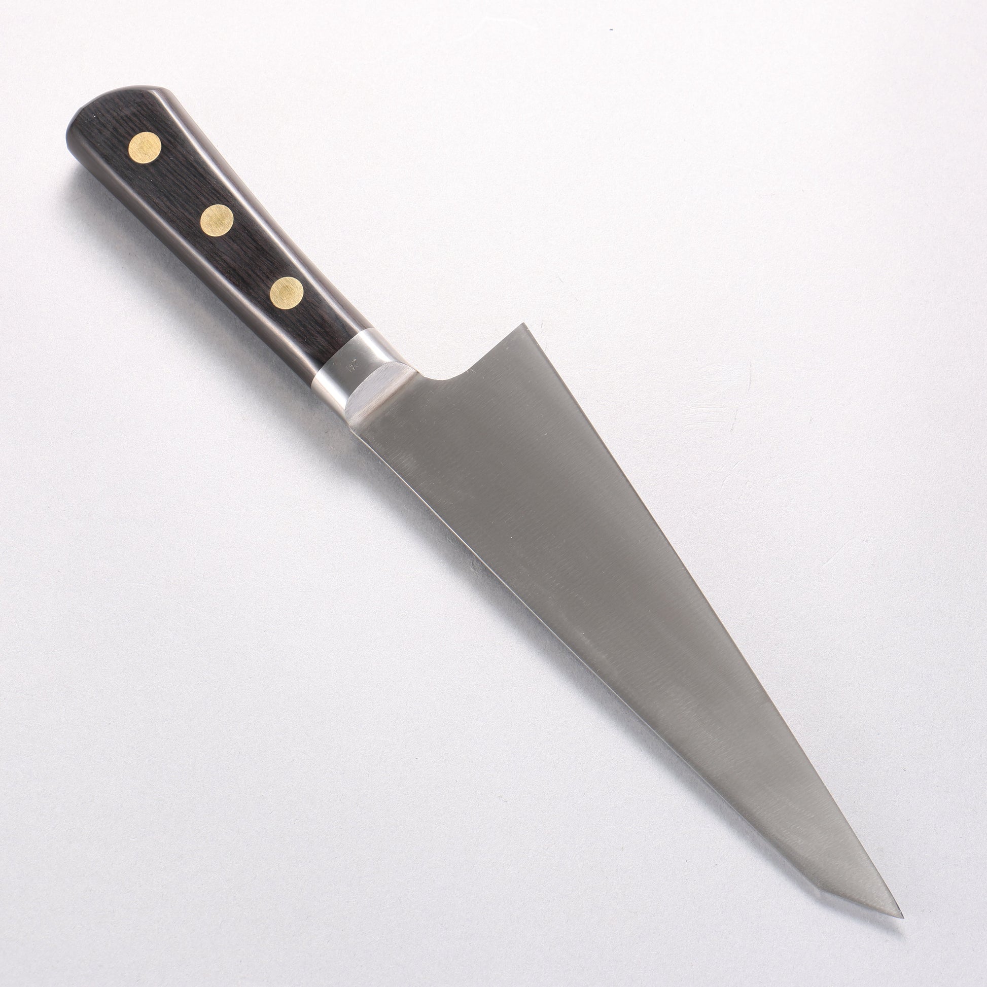 ミソノ スウェーデン鋼 龍の彫刻入り ガラスキ包丁 185mm - 清助刃物