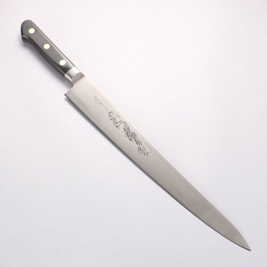 ミソノ スウェーデン鋼 龍の彫刻入り 筋引包丁 - 清助刃物