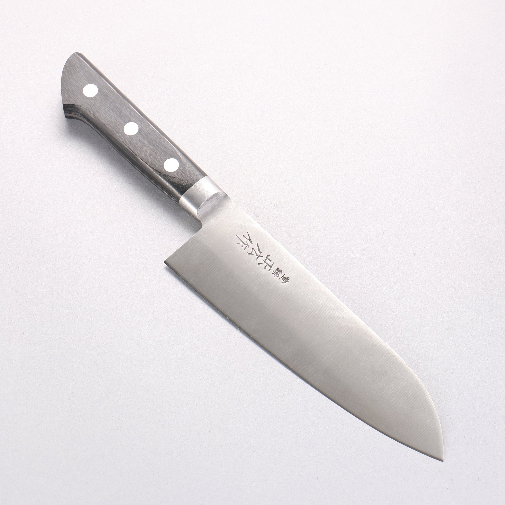 正広 日本鋼 (ZCD-U) 三徳包丁 175mm - 清助刃物