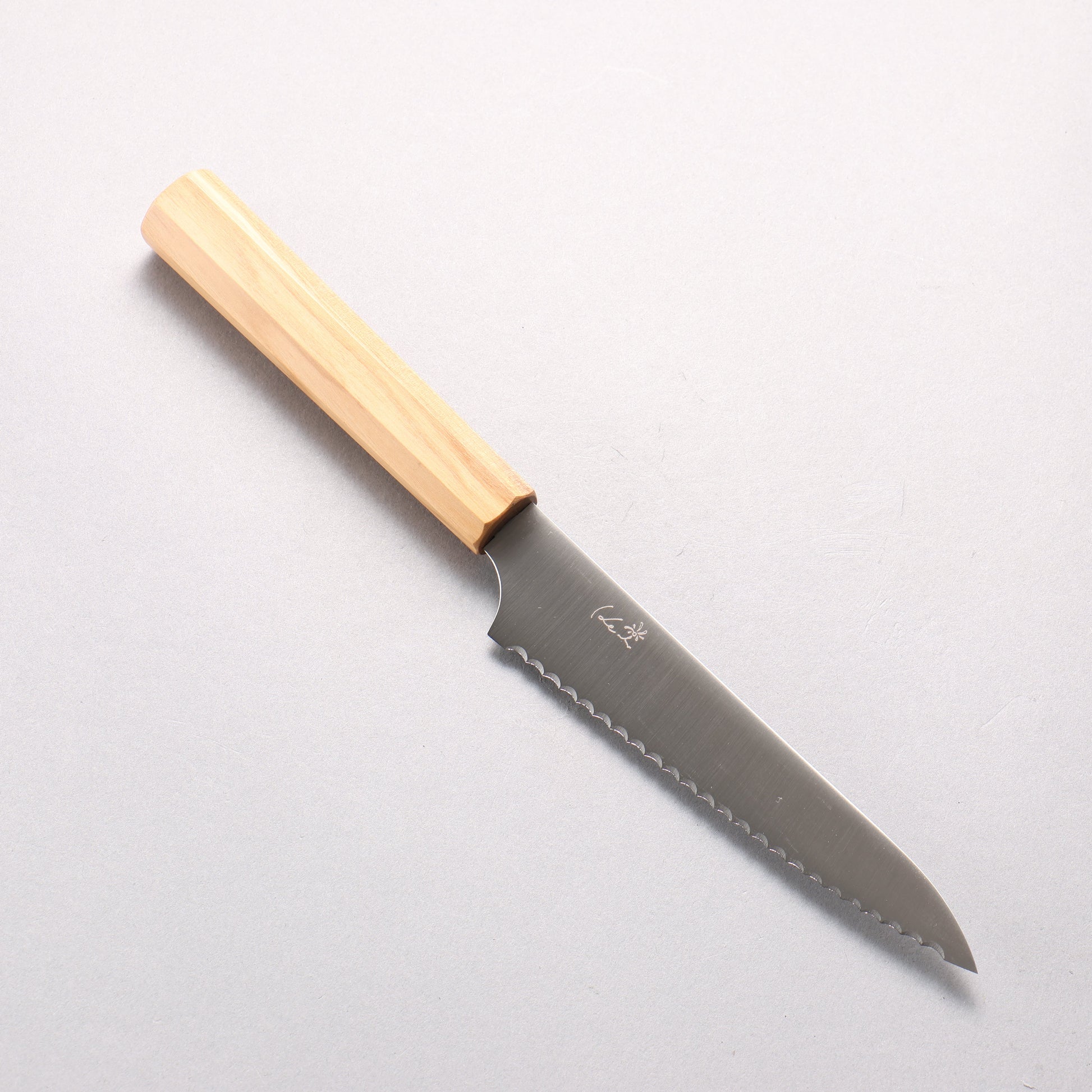 ケイ ステンレス鋼 パン切り包丁 150mm オリーブの木柄