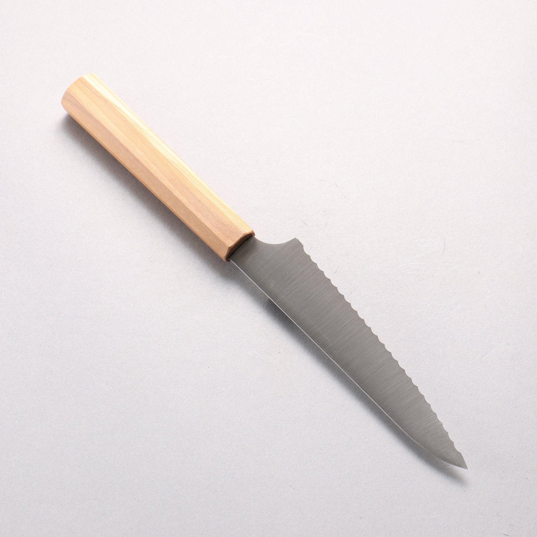 ケイ ステンレス鋼 パン切り包丁 150mm オリーブの木柄