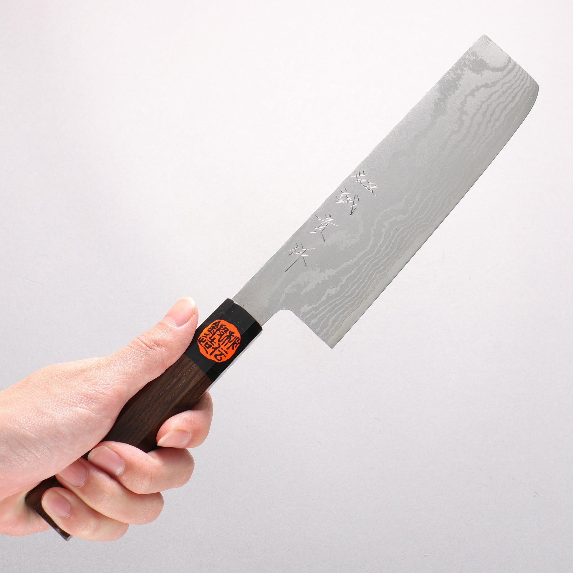 田中 誠貴 VG10 17層 ダマスカス 菜切包丁 165mm ウォルナット柄