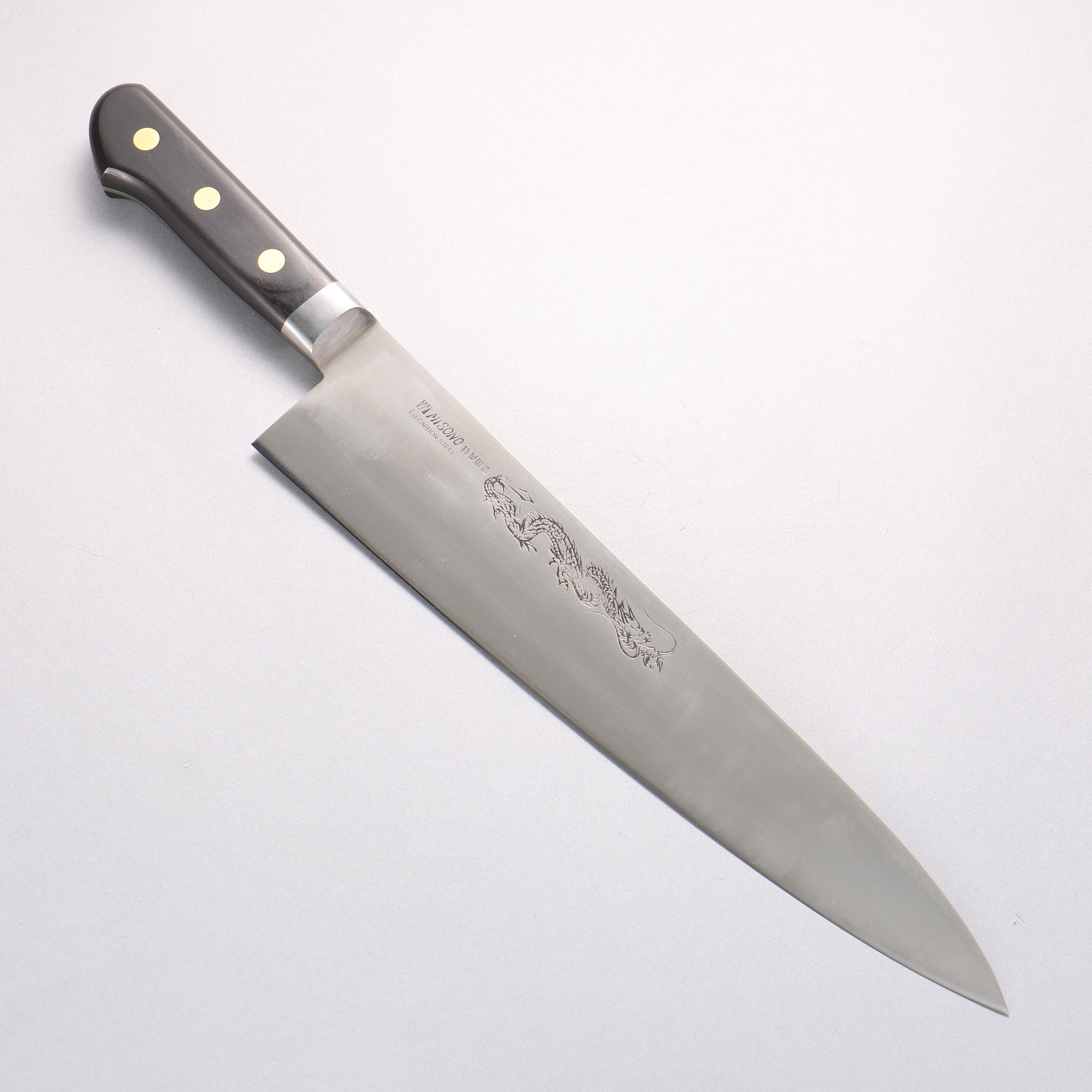 Misono ミソノ　牛刀　330mm 尺一　包丁　モリブデン鋼　未使用　洋包丁 ミソノ スウェーデン鋼 龍の彫刻入り 牛刀包丁 – 清助刃物 Japan