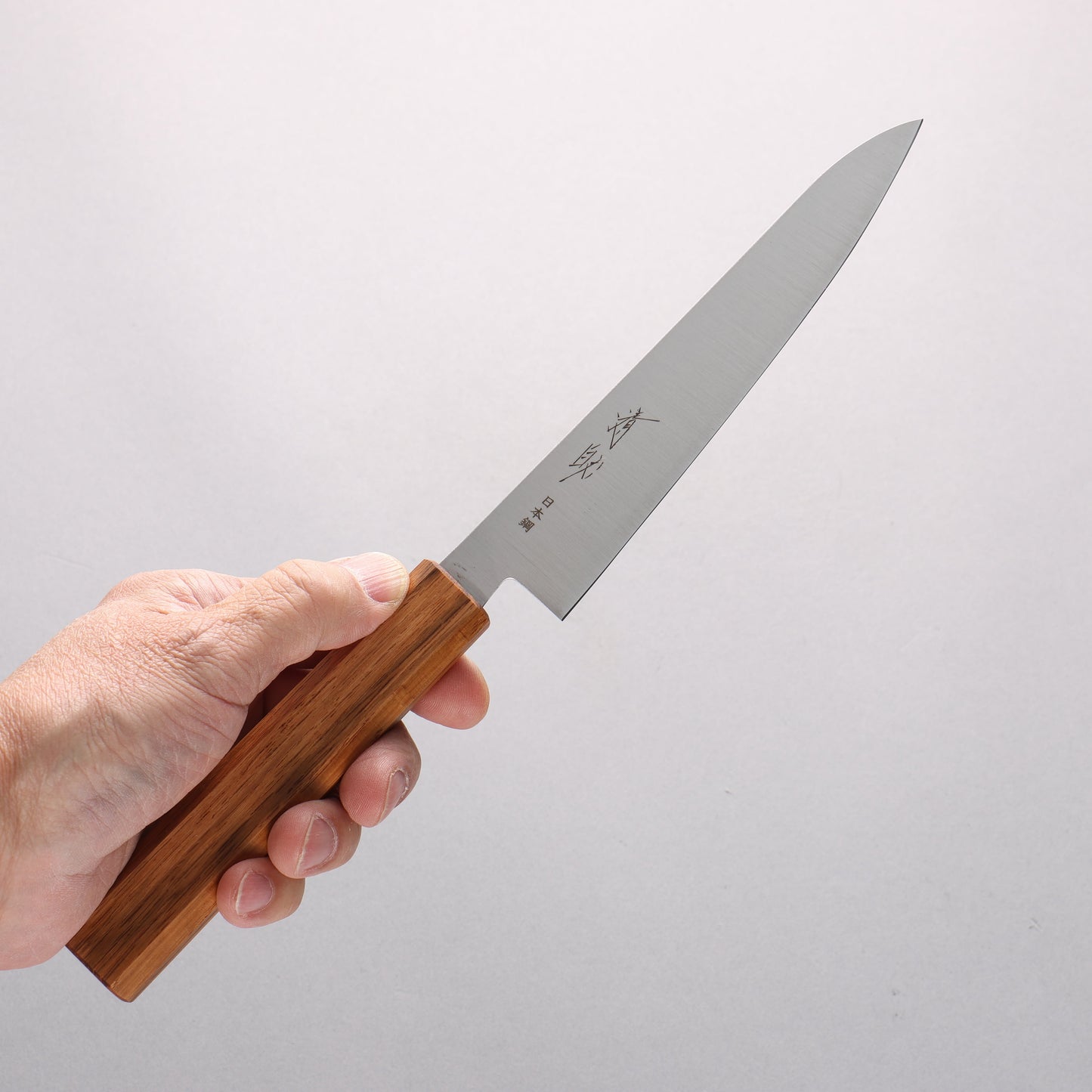 清助 SK-4鋼 ペティーナイフ 150mm 木材(漆塗り）柄 - 清助刃物