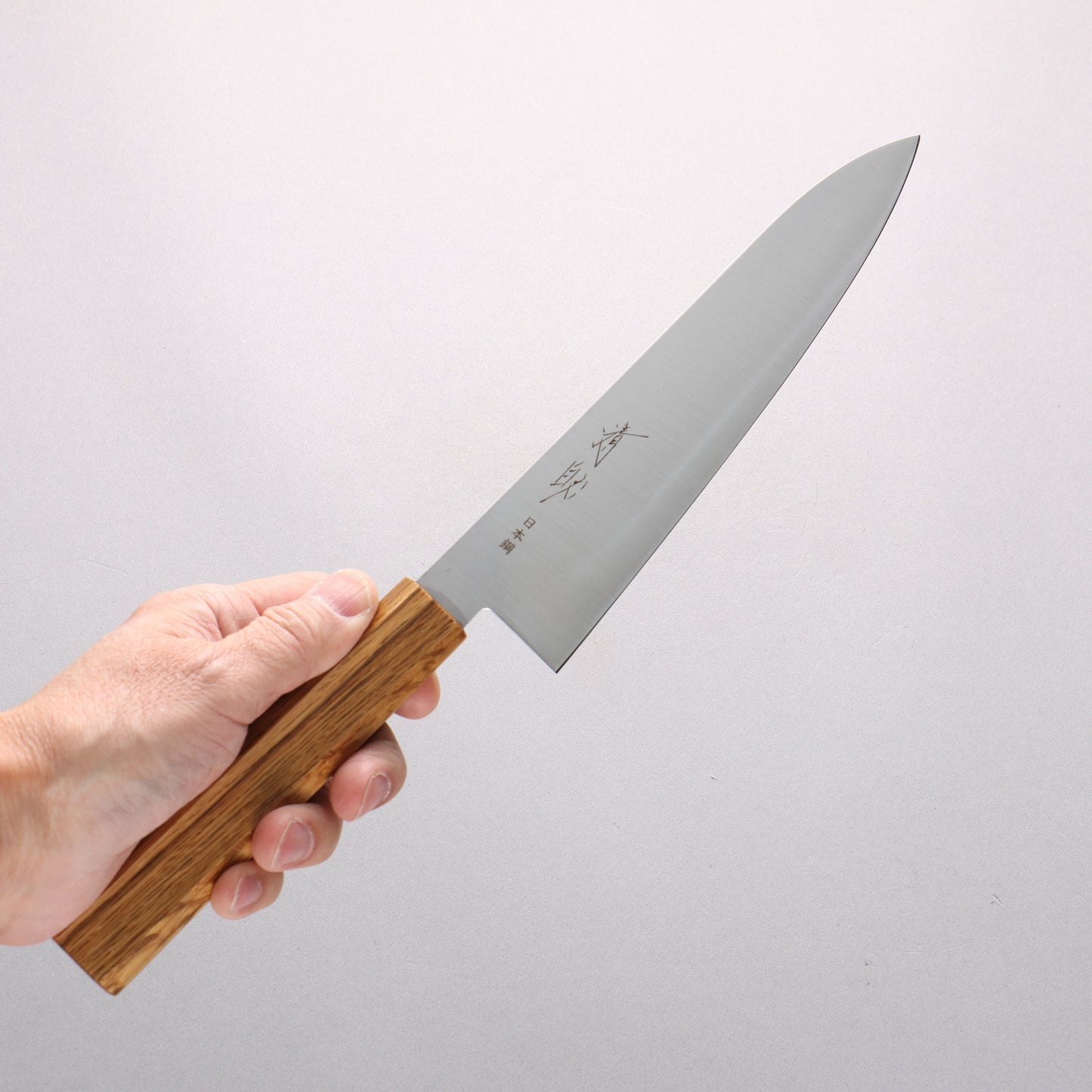 清助 SK-4鋼 牛刀包丁 180mm 木材(漆塗り）柄 - 清助刃物