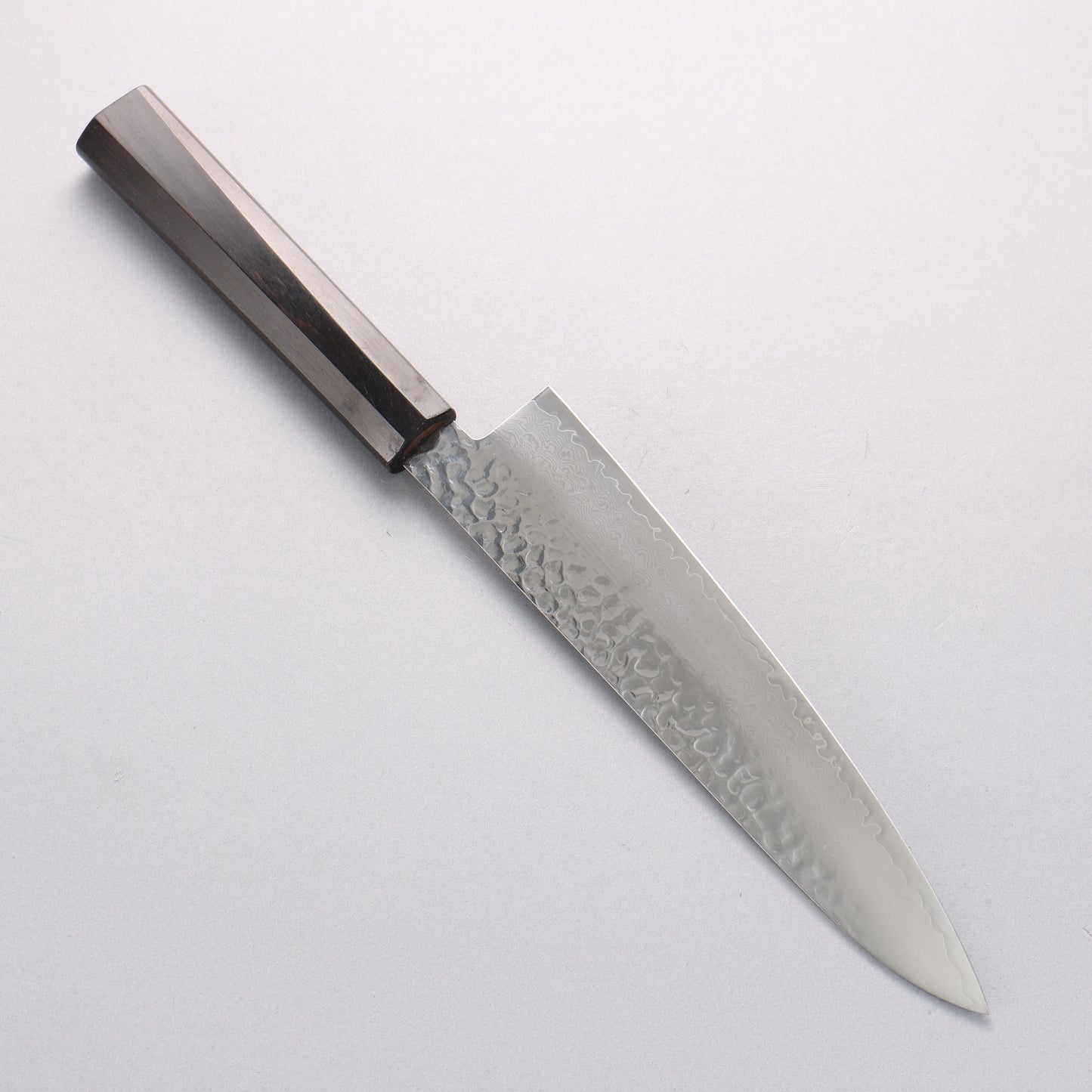 堺 孝行 VG10 33層 ダマスカス 牛刀包丁 210mm 黒檀 (6角ティアドロップ)柄 - 清助刃物