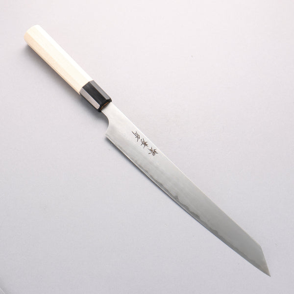堺 孝行 銀三鋼 ダマスカス 剣型柳刃包丁 270mm – 清助刃物 Japan