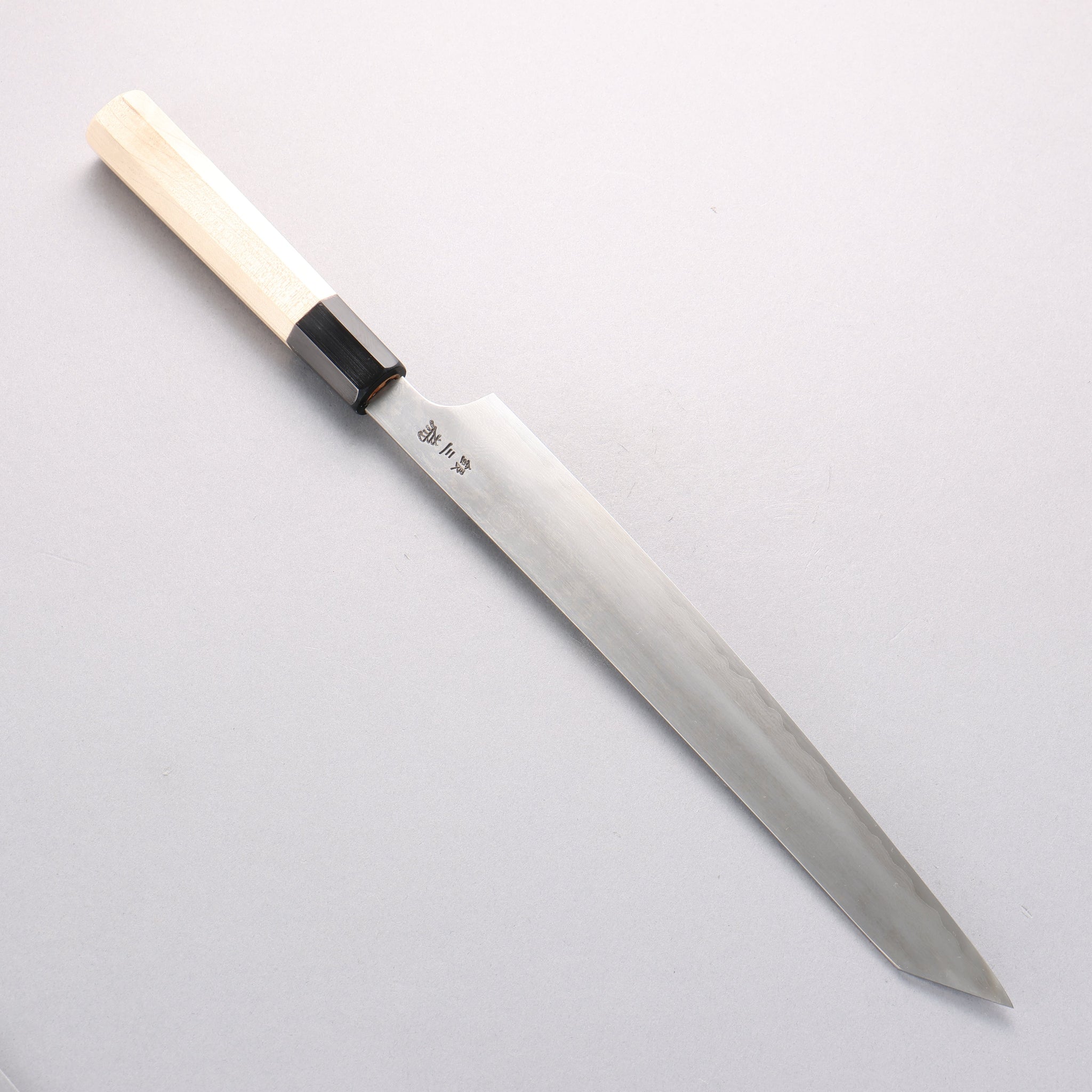 堺 孝行 銀三鋼 ダマスカス 剣型柳刃包丁 270mm - 清助刃物