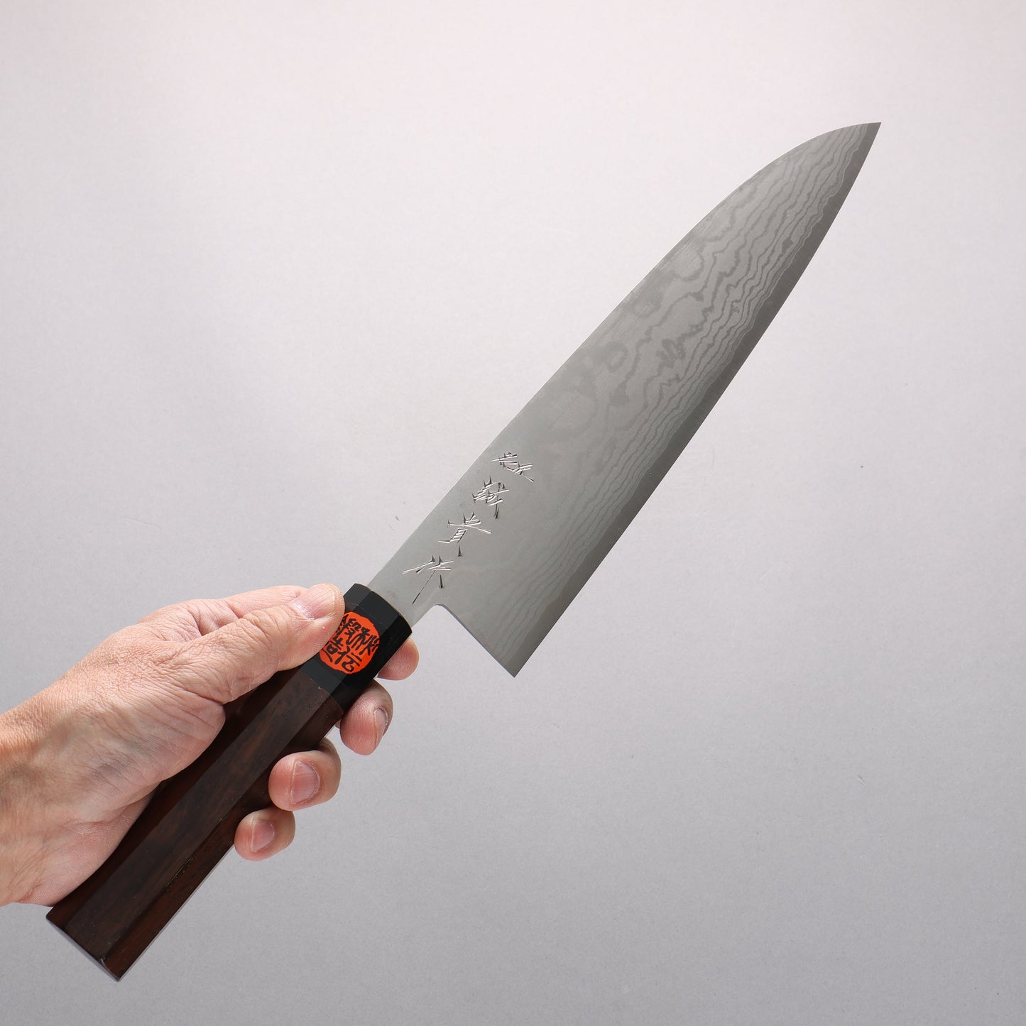 田中 誠貴 VG10 17層 ダマスカス 牛刀包丁 240mm ウォルナット柄 - 清助刃物