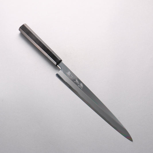 鐵泉 田中作 玉鋼 鏡面仕上げ 柳刃包丁 240mm 黒檀柄 鞘付き - 清助刃物