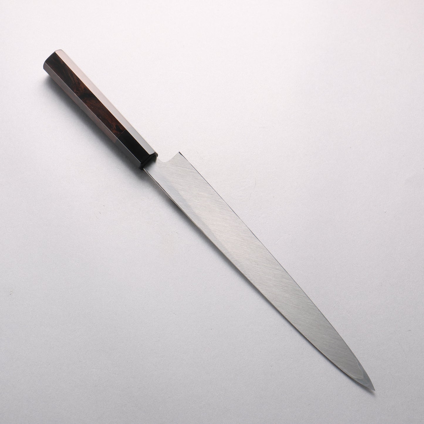 鐵泉 田中作 玉鋼 鏡面仕上げ 柳刃包丁 270mm 黒檀柄 鞘付き - 清助刃物