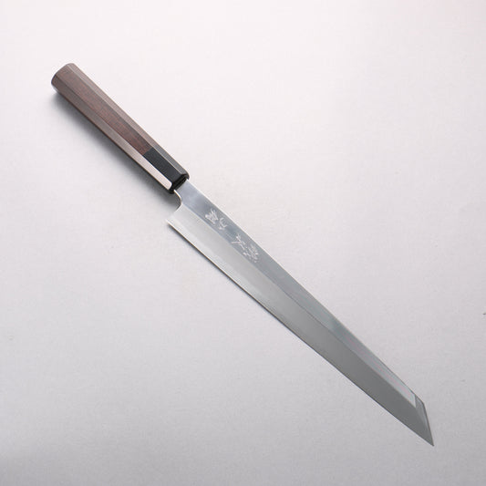 鐵泉 田中作 玉鋼 鏡面仕上げ 切付柳刃包丁 270mm 黒檀柄 鞘付き - 清助刃物