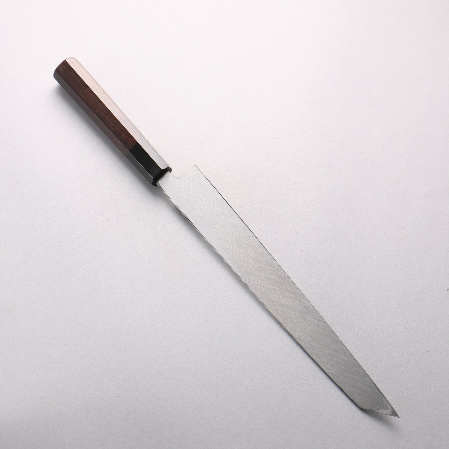 鐵泉 田中作 玉鋼 鏡面仕上げ 切付柳刃包丁 270mm 黒檀柄 鞘付き - 清助刃物