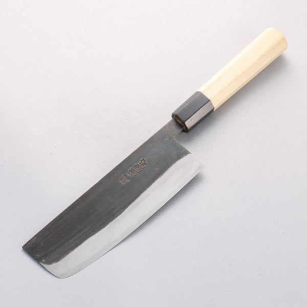 源昭忠　本鍛錬　白鋼　菜切　165mm 包丁　黒打　　未使用　黒檀八角柄　堺打 2025_12_25_037639_grande.jpg?v
