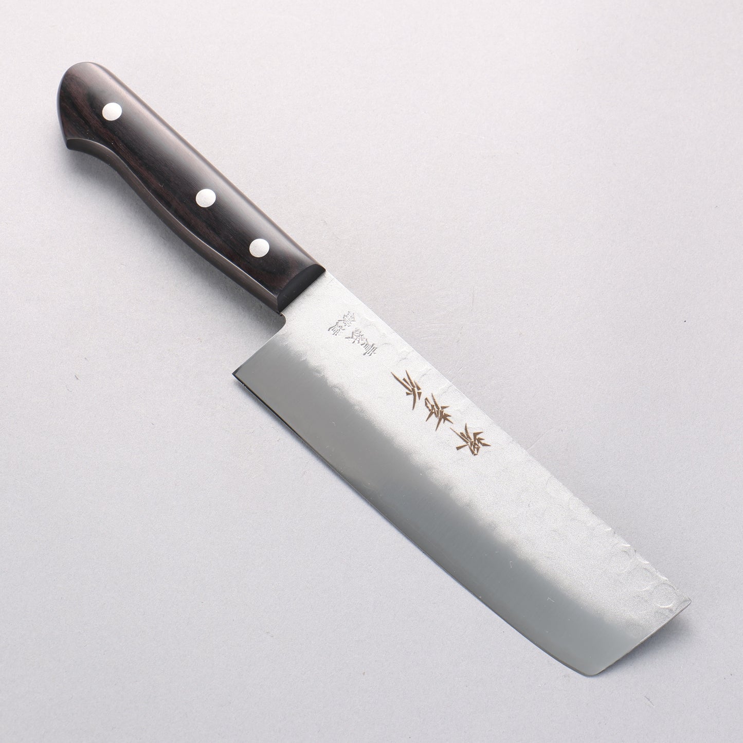 堺 孝行 青紙 鎚目 3層 菜切包丁 165mm - 清助刃物
