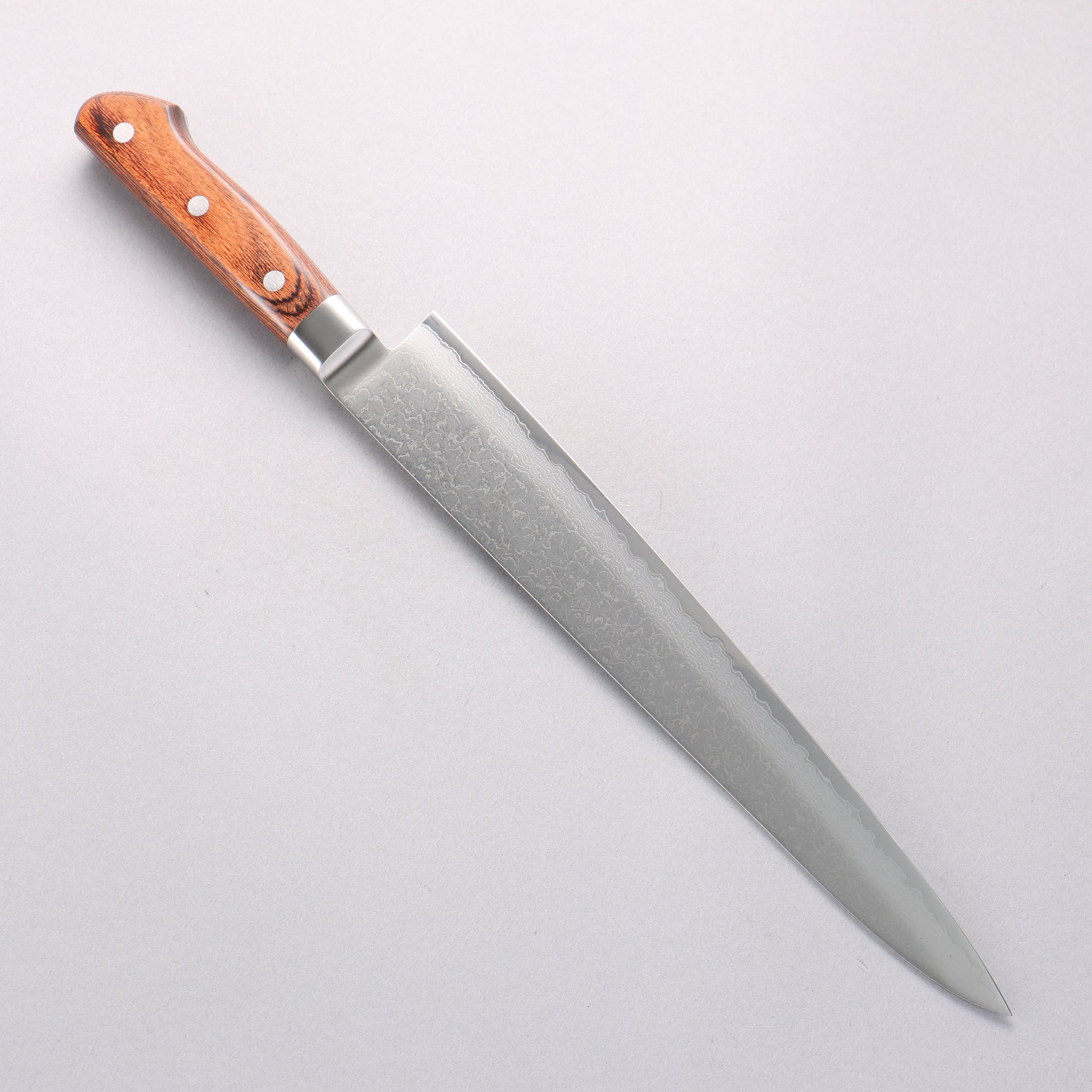 玉鋼 響十 63層 ダマスカス 筋引包丁 270mm KP-1112 - 清助刃物