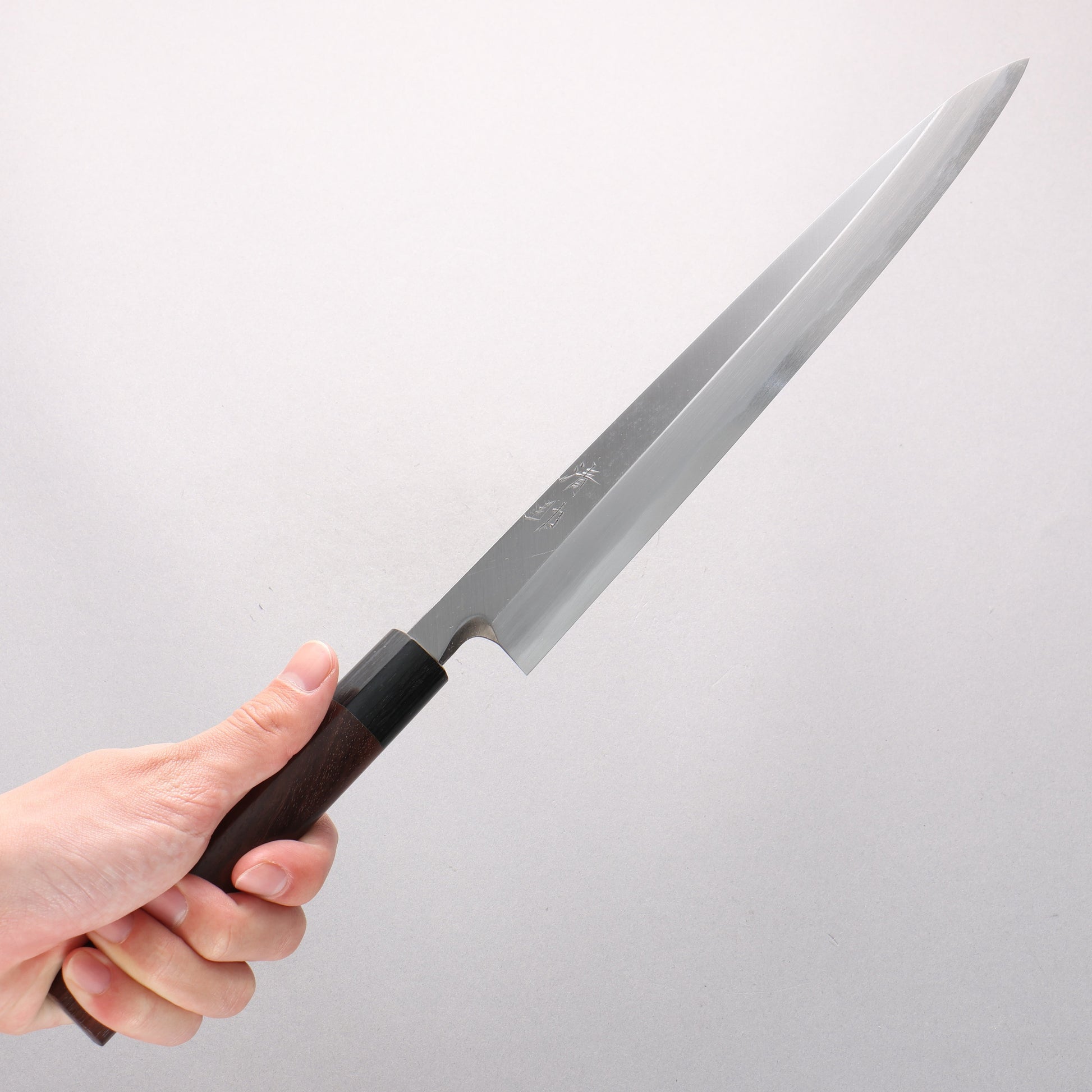 清助 青紙 霞研 柳刃包丁 270mm 紫檀柄 - 清助刃物