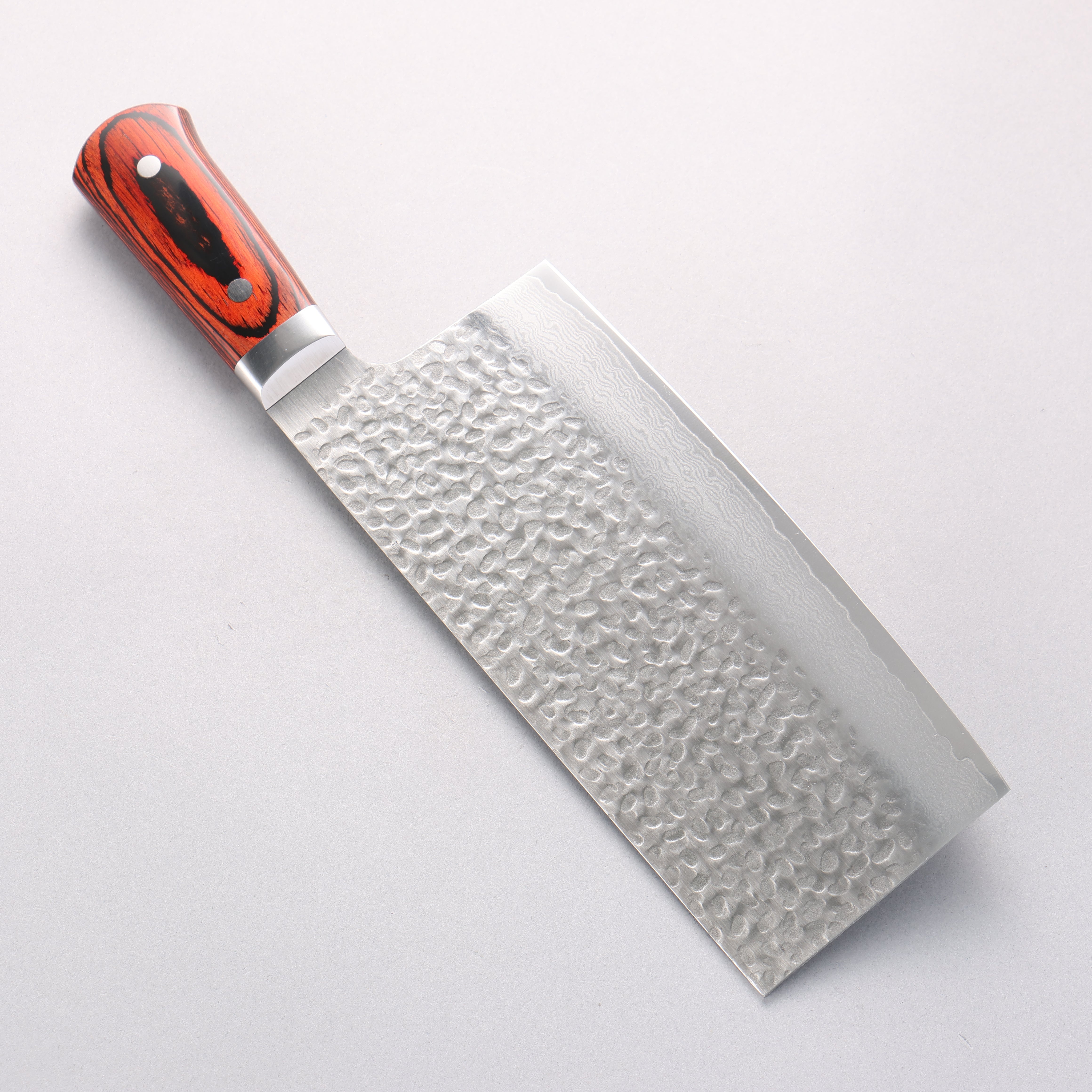 堺 孝行 VG10 33層 ダマスカス 中華包丁 195mm マホガニー柄 - 清助刃物