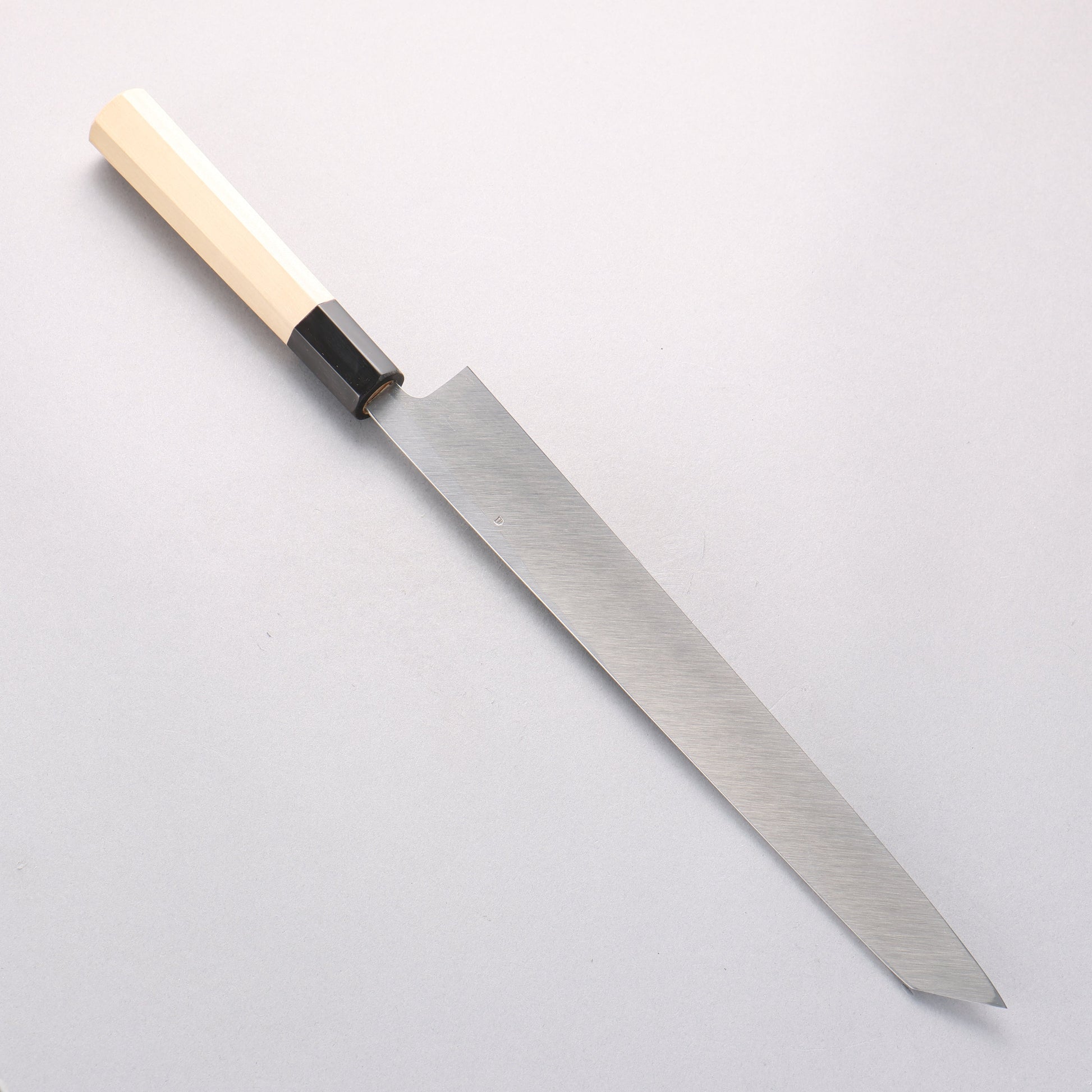 菊月 白ニ鋼 梨地 切付柳刃包丁 270mm 朴柄 - 清助刃物