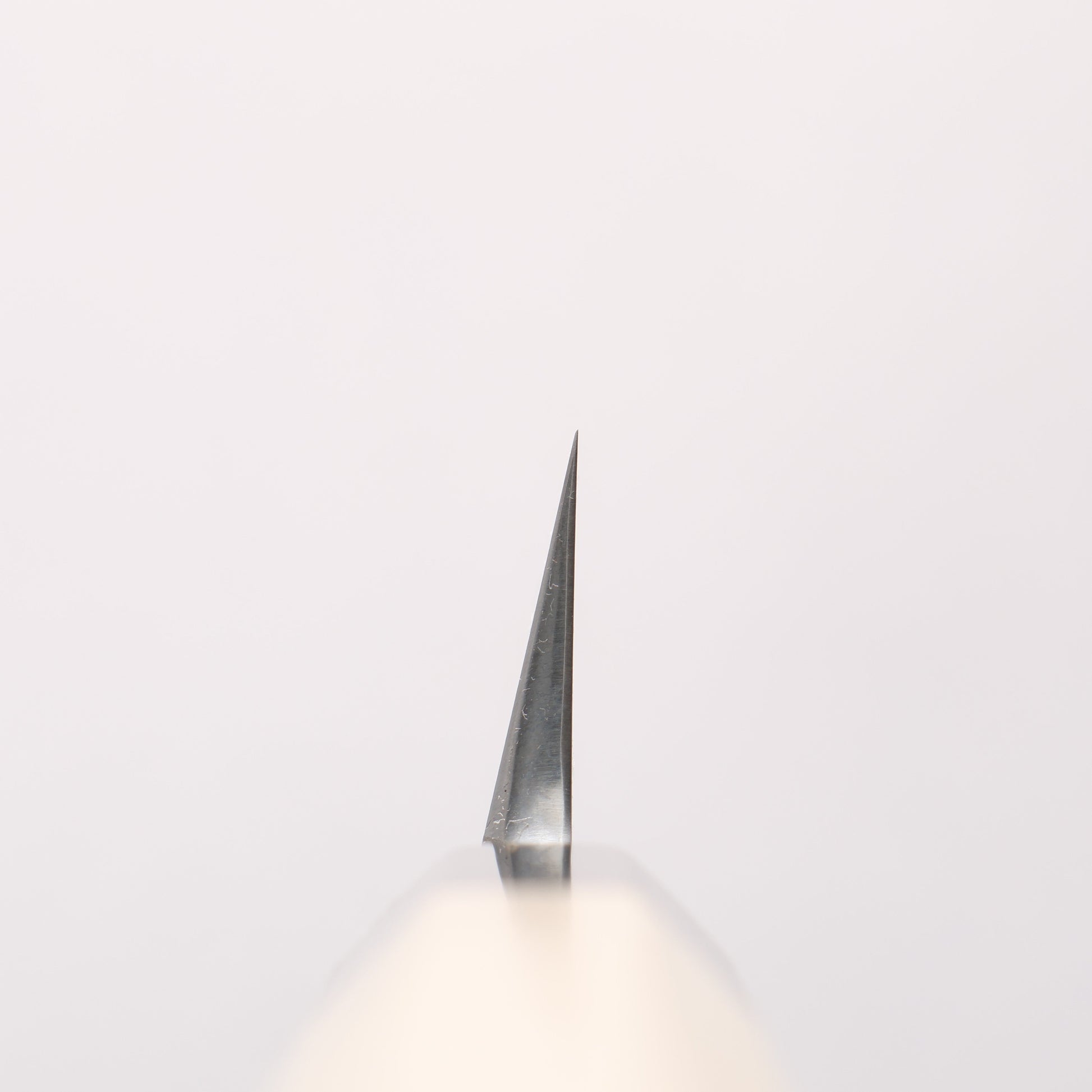 菊月 白ニ鋼 梨地 切付柳刃包丁 270mm 朴柄 - 清助刃物