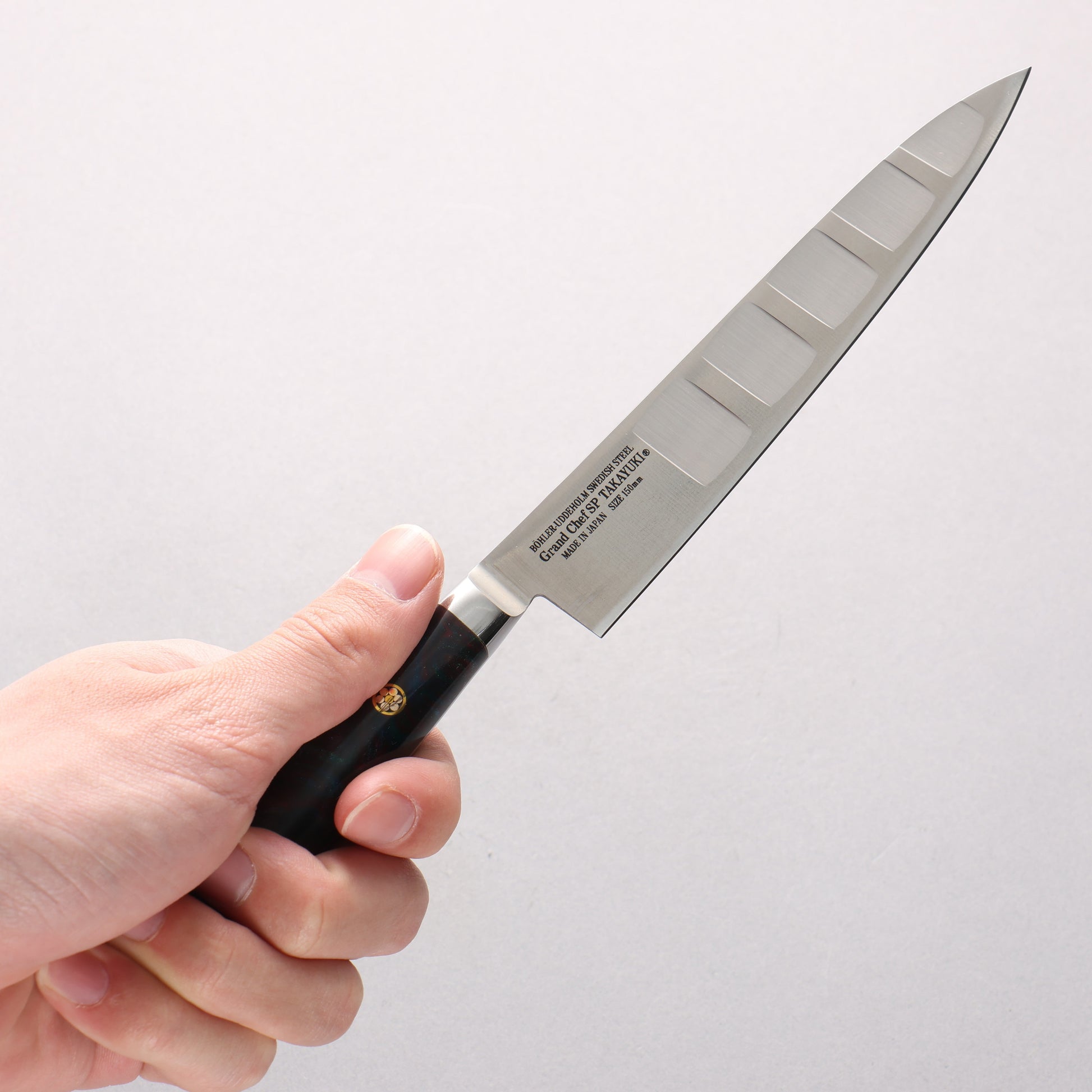 堺 孝行 グランドシェフ SP スウェーデンウッデホルム特殊鋼 ペティーサーモン 150mm SP タイプ III (ギャラクシー)柄 - 清助刃物