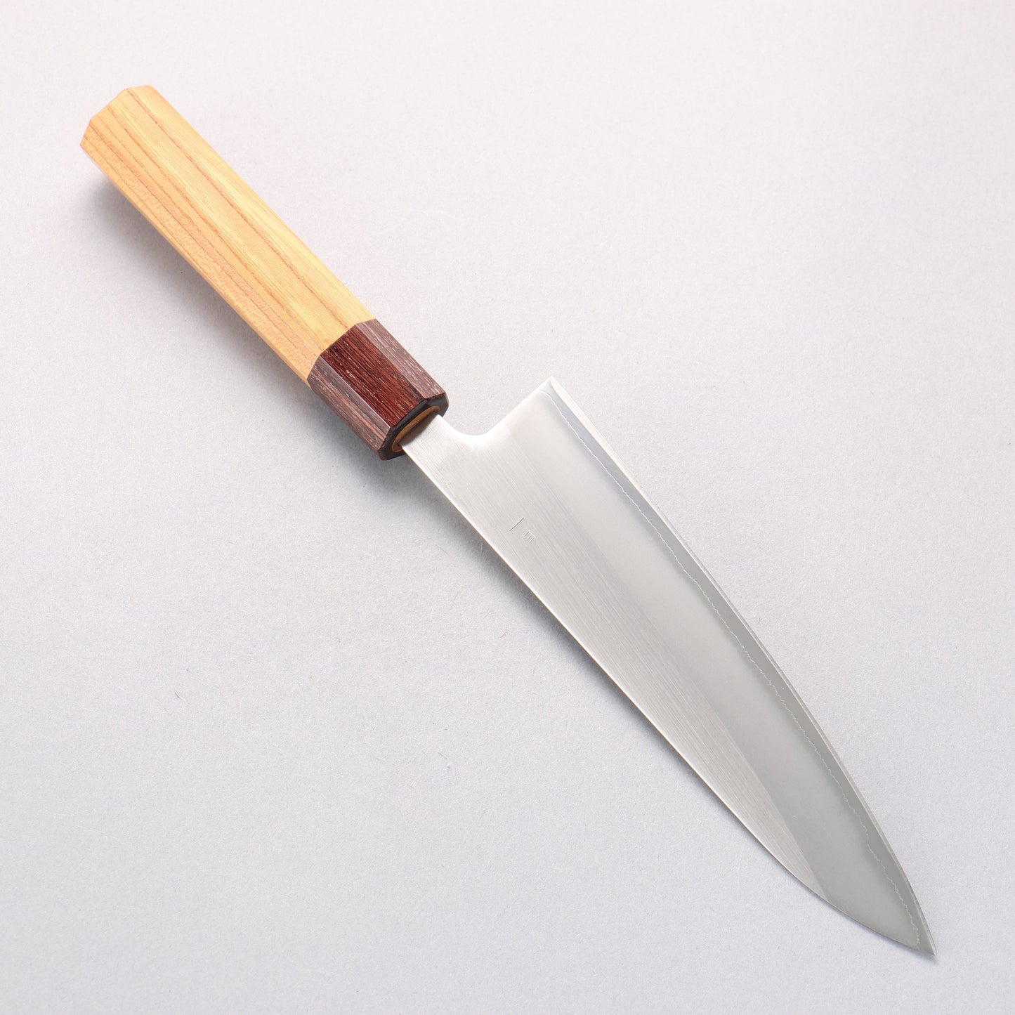 翁流 白一鋼 牛刀包丁 180mm ケヤキ柄 - 清助刃物