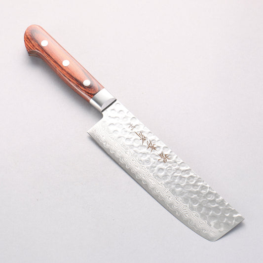 堺 孝行 V金10号 17層ダマスカス 菜切包丁 160mm - 清助刃物