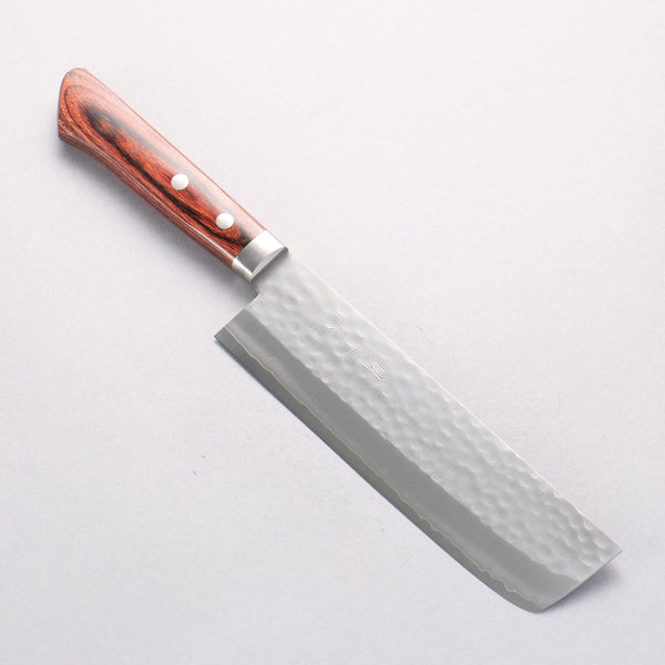訓平 V金1号 鎚目 薄刃包丁 165mm マホガニー柄 – 清助刃物 Japan