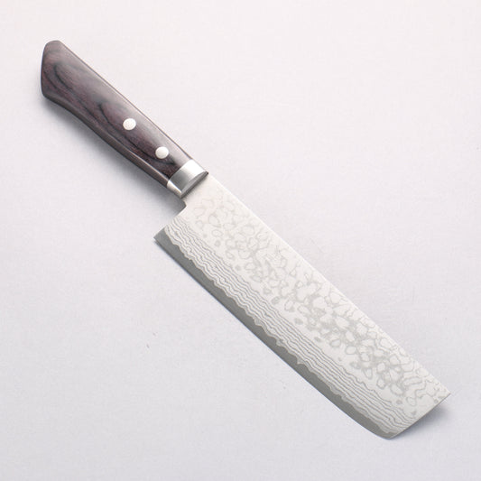訓平 彩流（さいりゅう） V金10号 ダマスカス 薄刃包丁  165mm 合板柄
