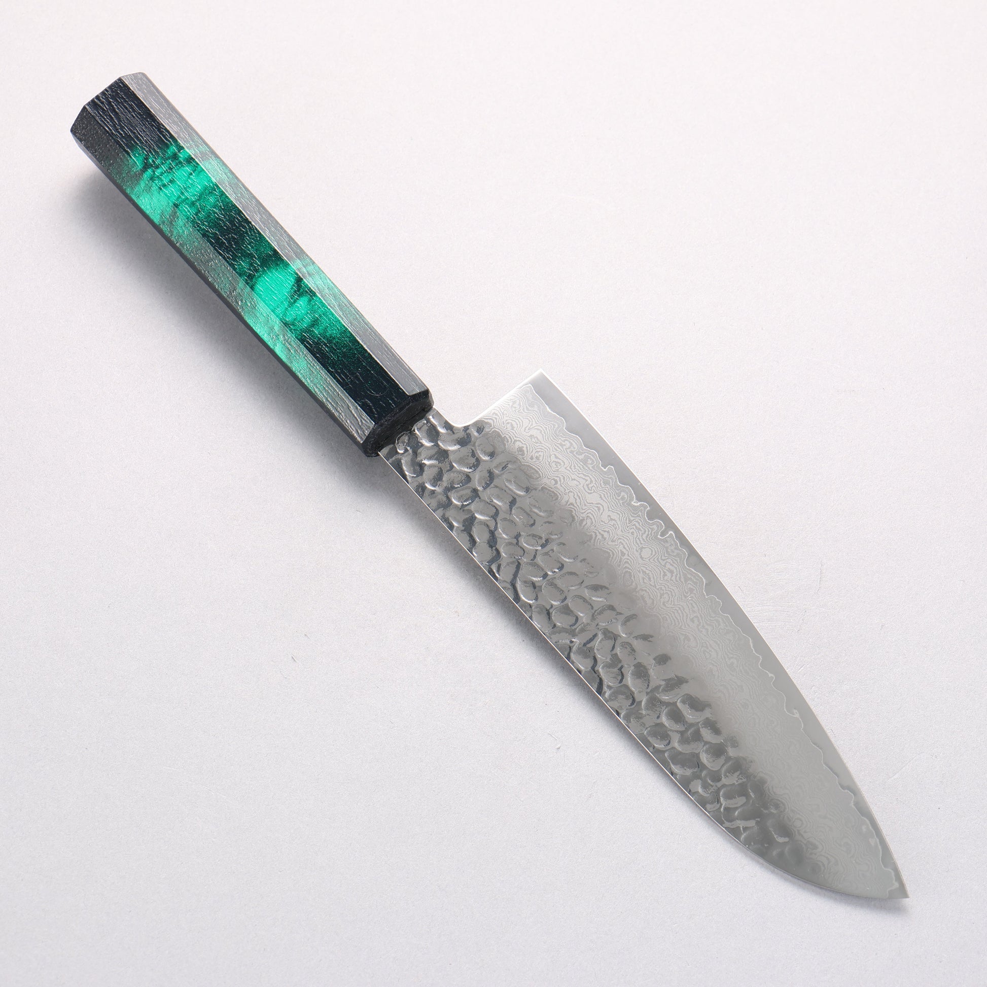 堺 孝行 なないろ VG10 33層 三徳包丁 180mm ABS樹脂(緑べっ甲)柄 - 清助刃物