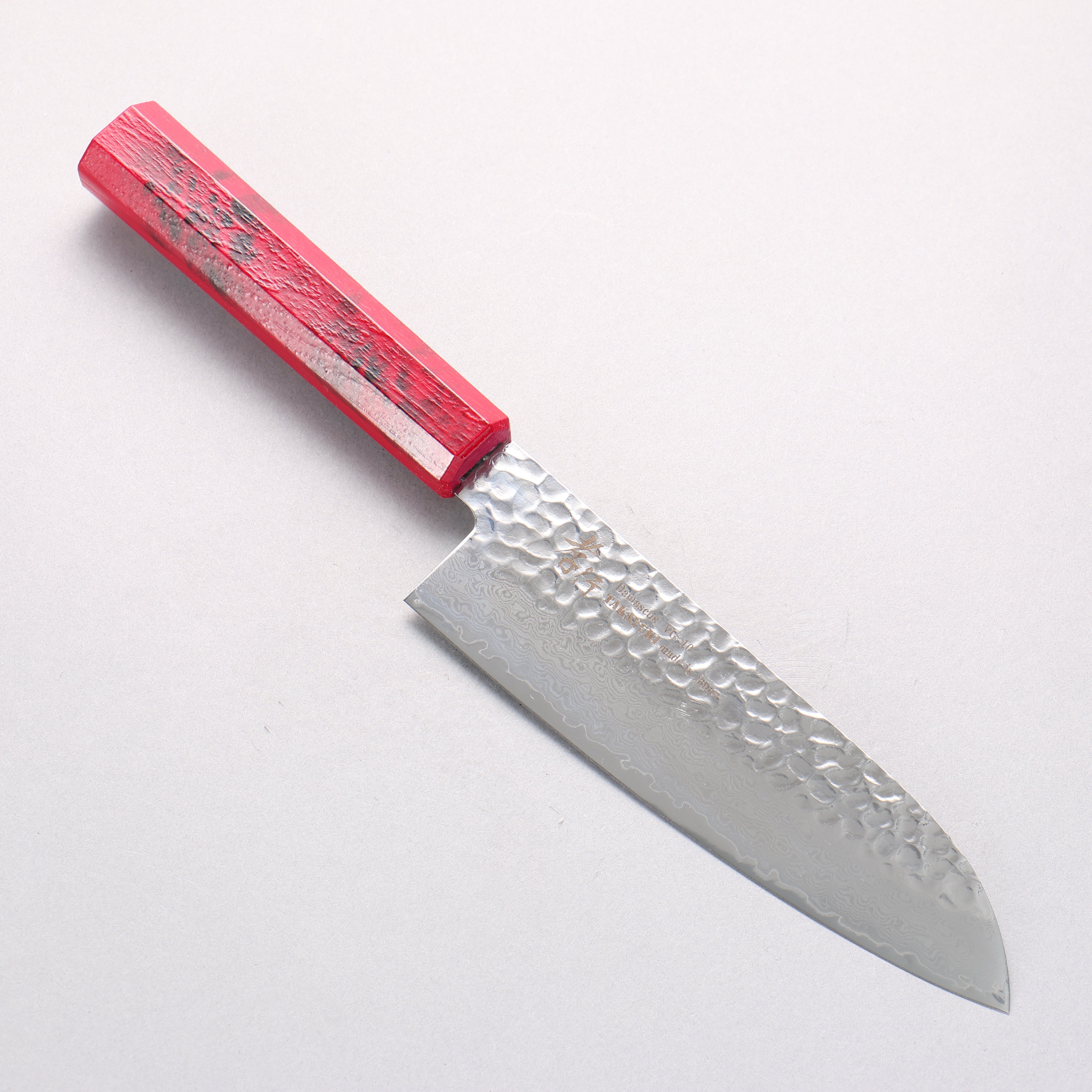 堺 孝行 なないろ VG10 33層 三徳包丁 180mm ABS樹脂(赤べっ甲)柄 - 清助刃物