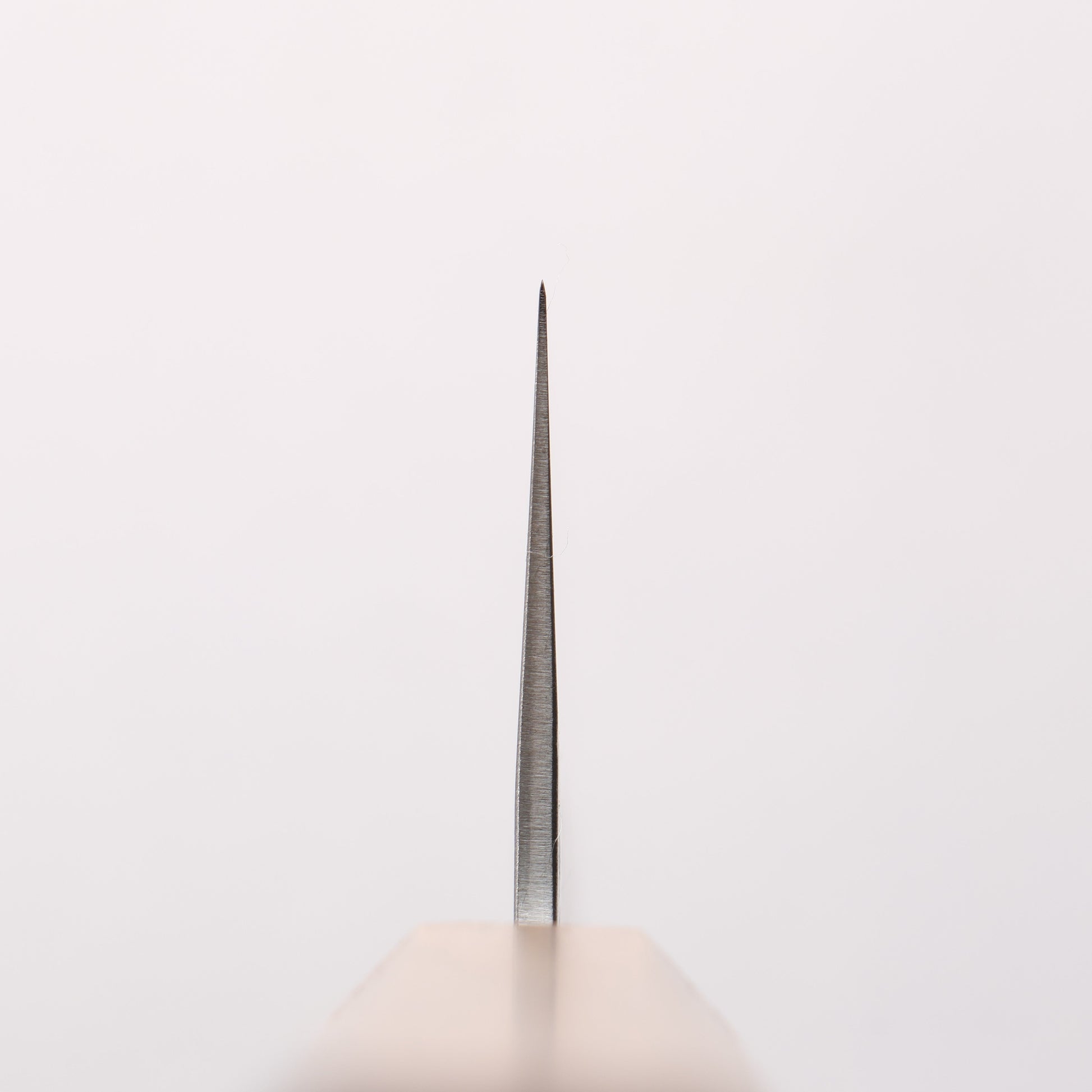 翁流 白一鋼 鎚目 牛刀包丁 240mm 樫柄 - 清助刃物