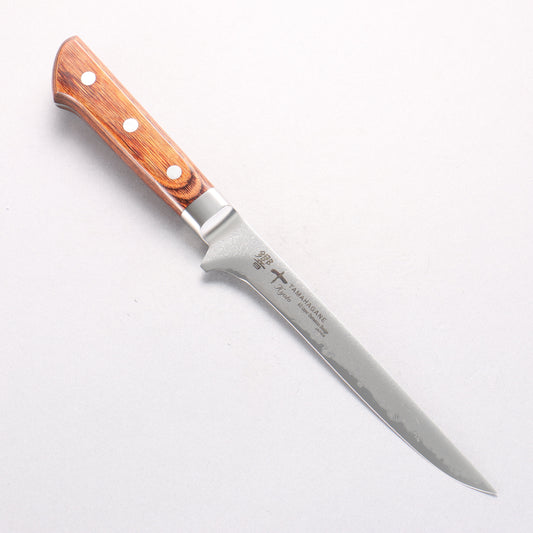 玉鋼 響十 63層 ダマスカス ボーニングナイフ 160mm KP-1119 - 清助刃物