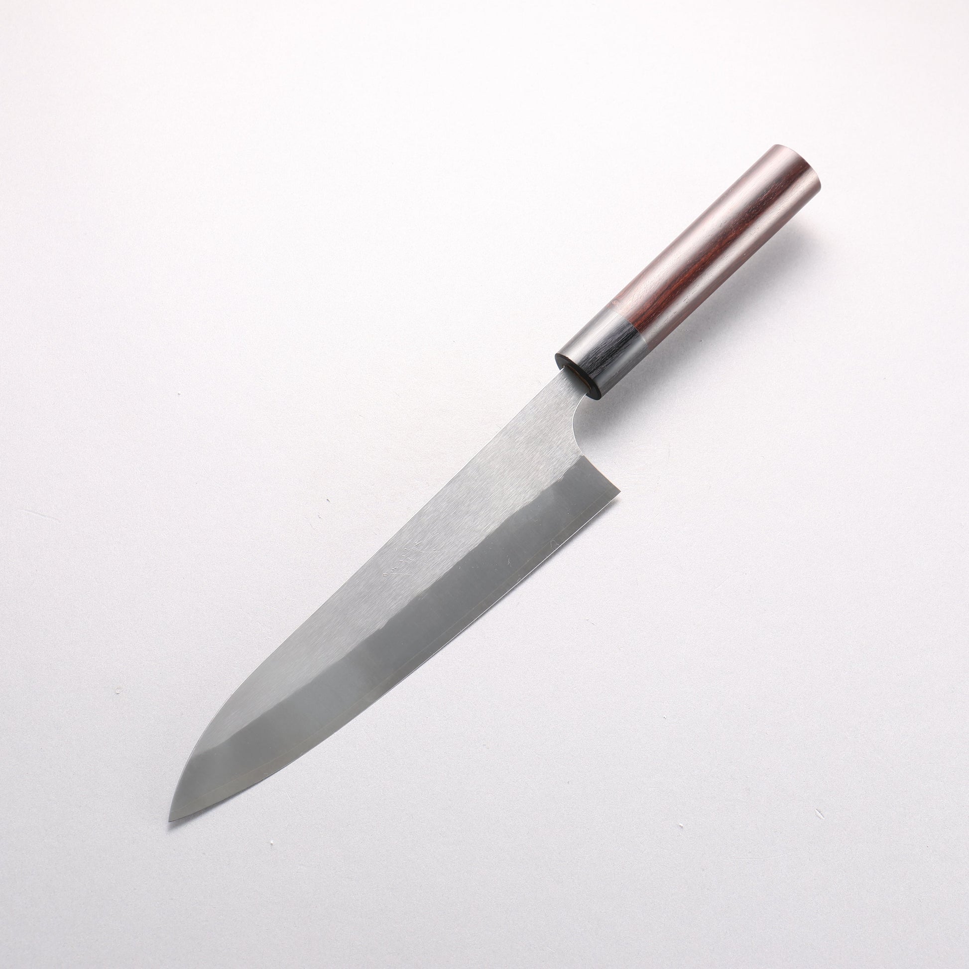 尾形 峻吾 SG2 縦目鎬横 牛刀包丁 210mm 紫檀柄 - 清助刃物