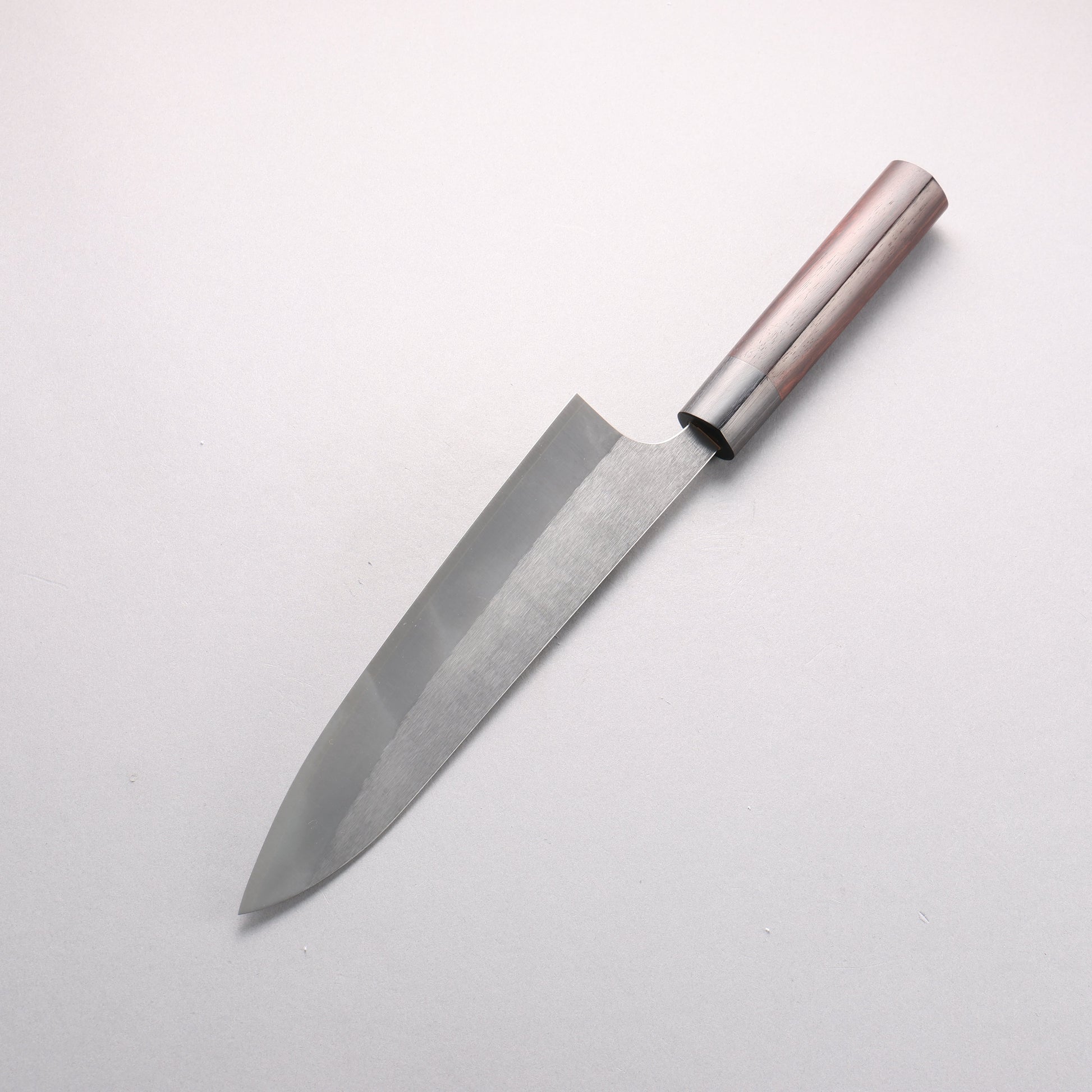 尾形 峻吾 SG2 縦目鎬横 牛刀包丁 210mm 紫檀柄 - 清助刃物