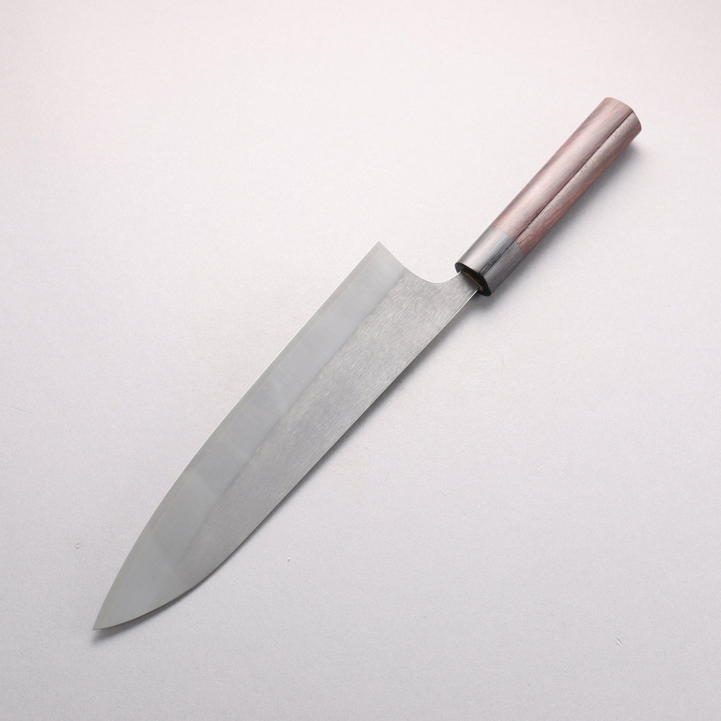 尾形 峻吾 SG2 縦目鎬横 牛刀包丁 240mm 紫檀柄 - 清助刃物